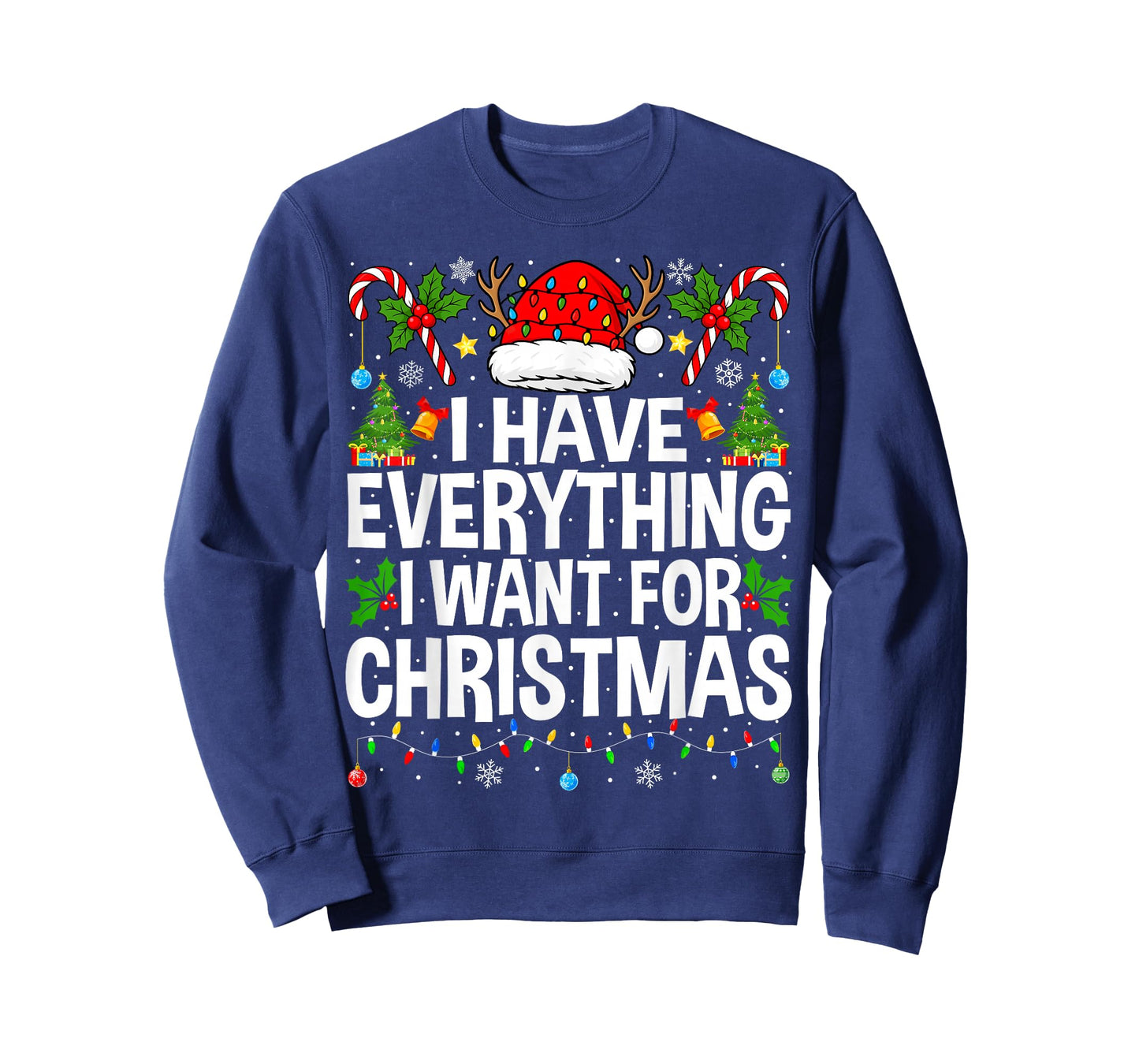 I Have Everything I Need Couples Pajamas Christmas Couple T-Shirt