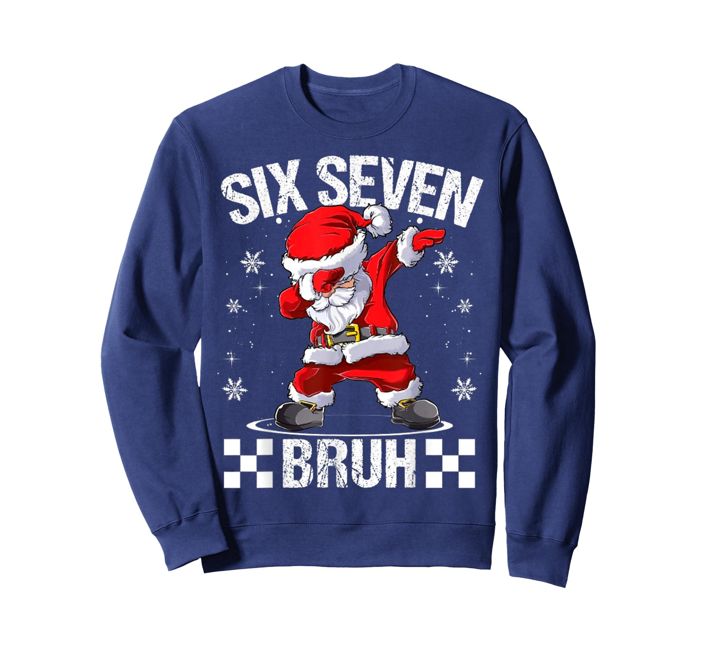 Six Seven Bruh 6-7 Meme Xmas Matching Pjs Christmas T-Shirt
