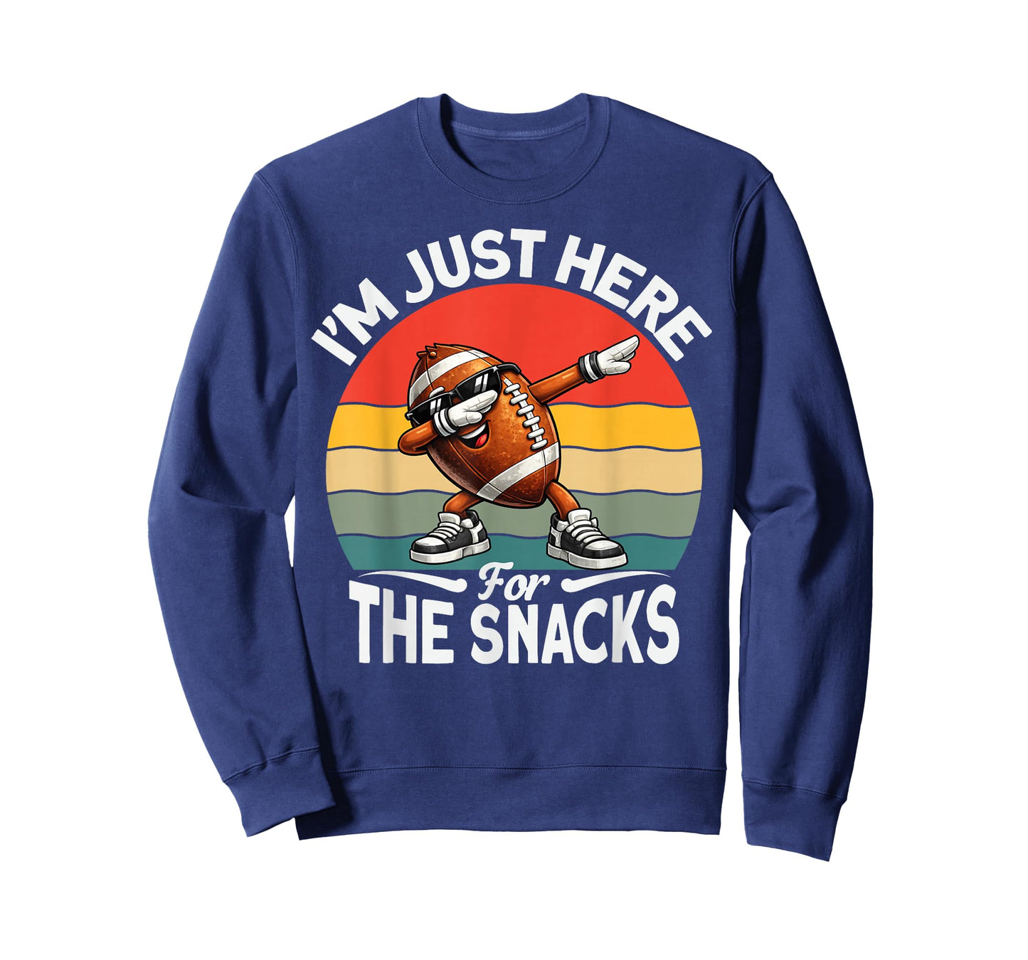 Funny I'm Just Here for The Snacks Football Kids Boys Girls T-Shirt