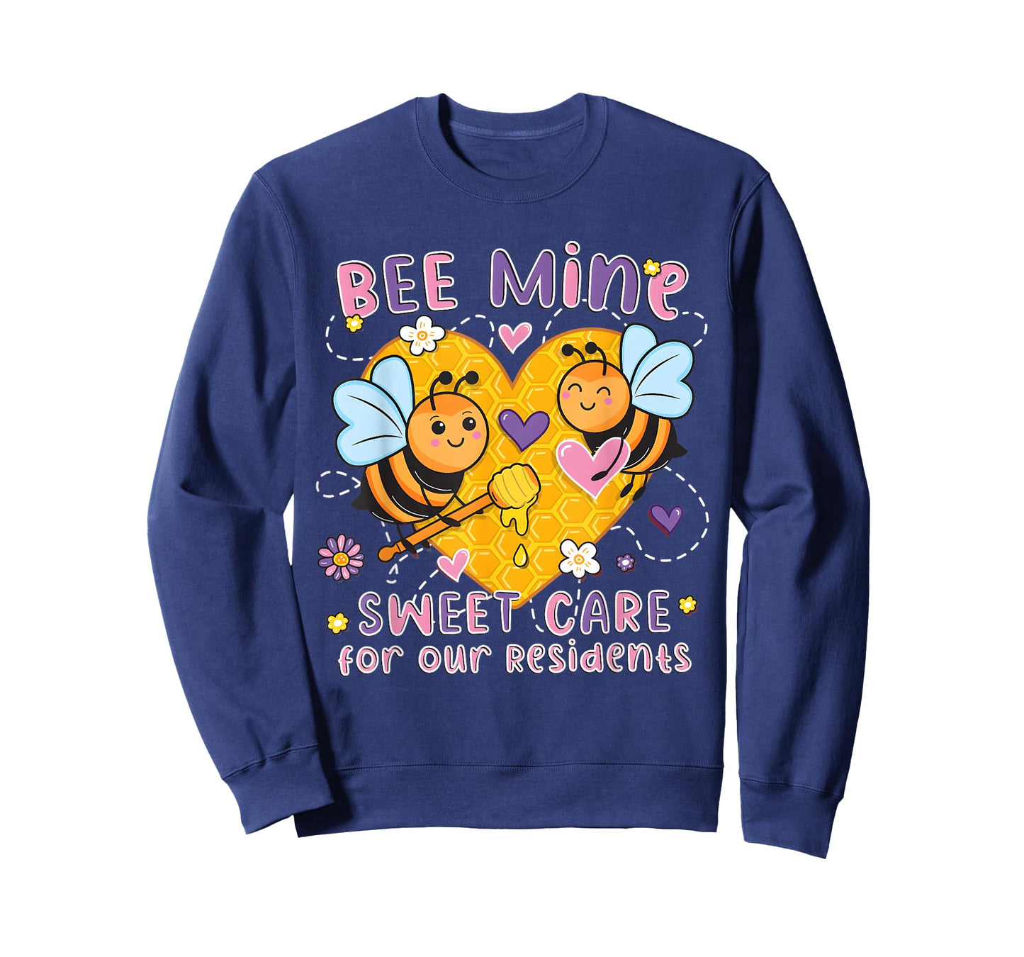 Bee Mine Sweet Care Caregivers Valentines Nursing Home T-Shirt