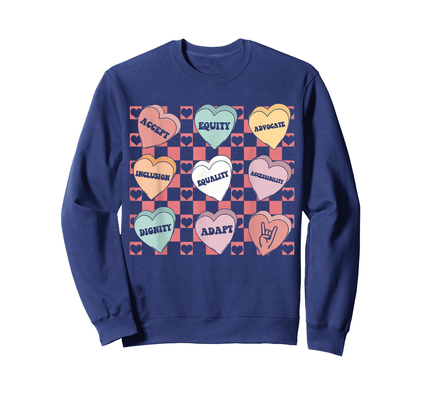 Special Education Teacher Heart Candy Valentines Autism T-Shirt