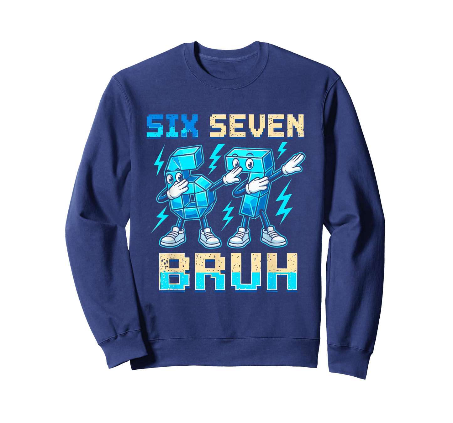 Six Seven Dabbing Cool Meme Bruh 67 Funny Dab Number T-Shirt
