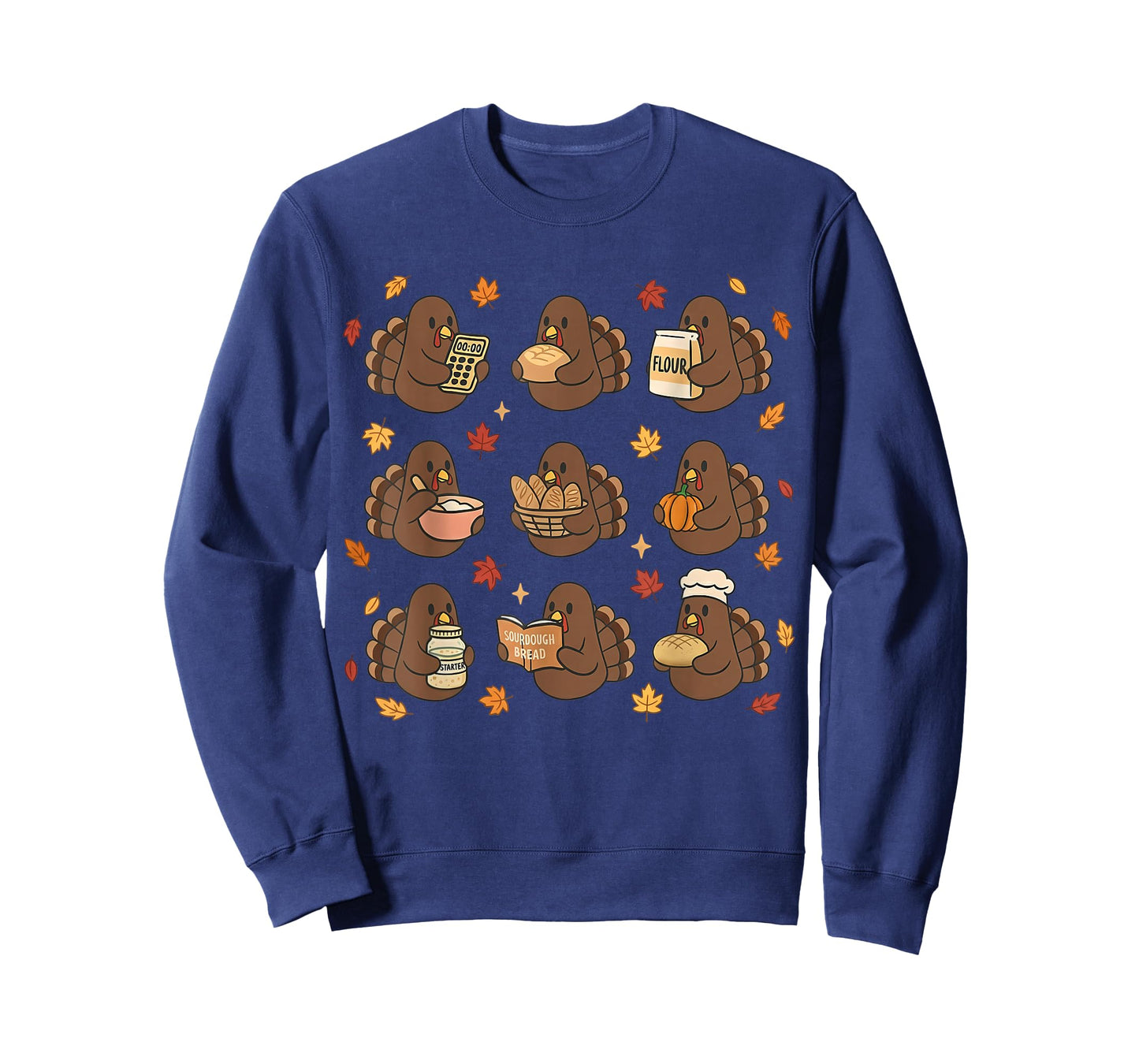 Funny Thanksgiving Turkey Baking Cute Sourdough Bread T-Shirt