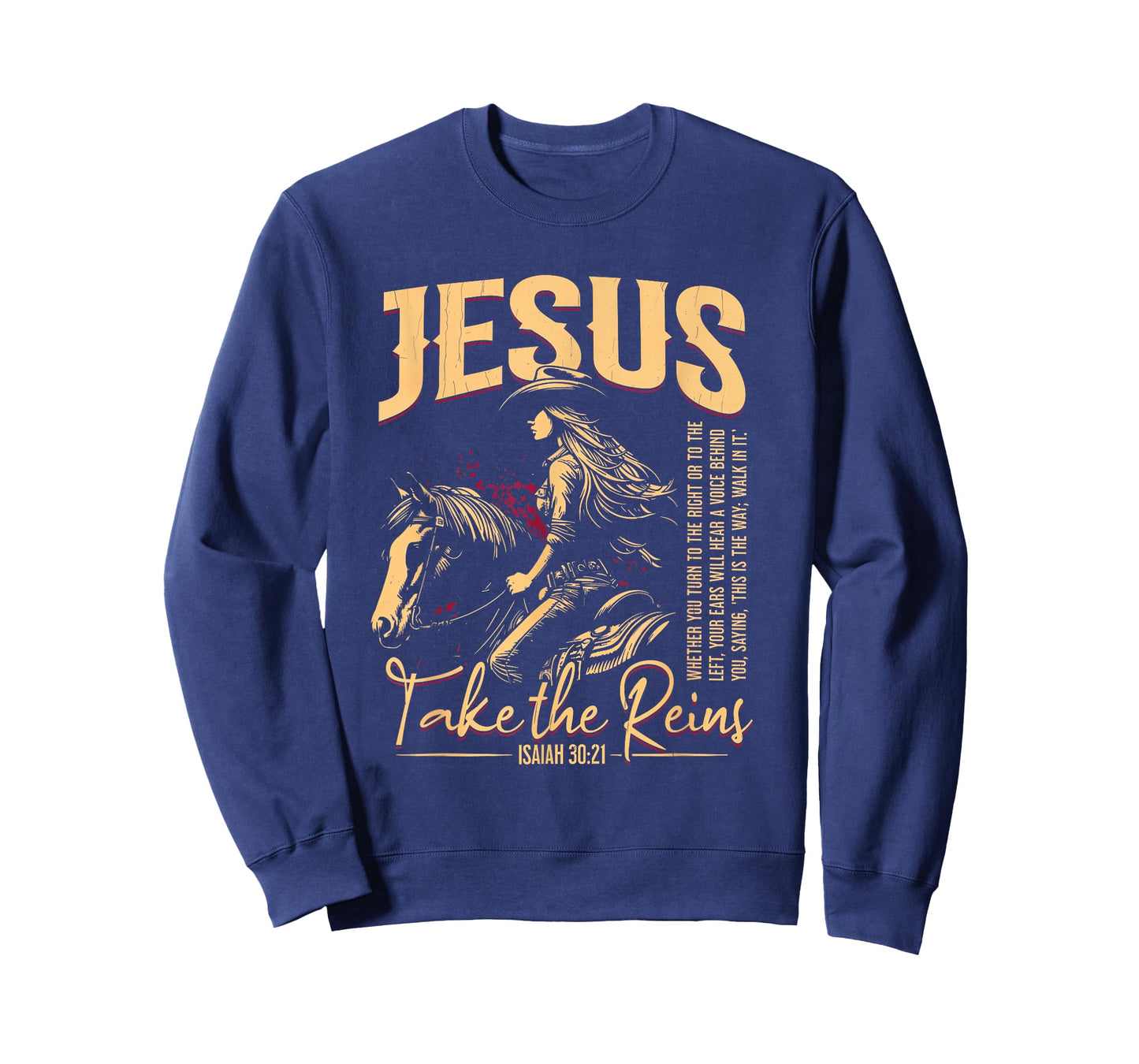 Jesus Take The Reins Scripture Art T-Shirt