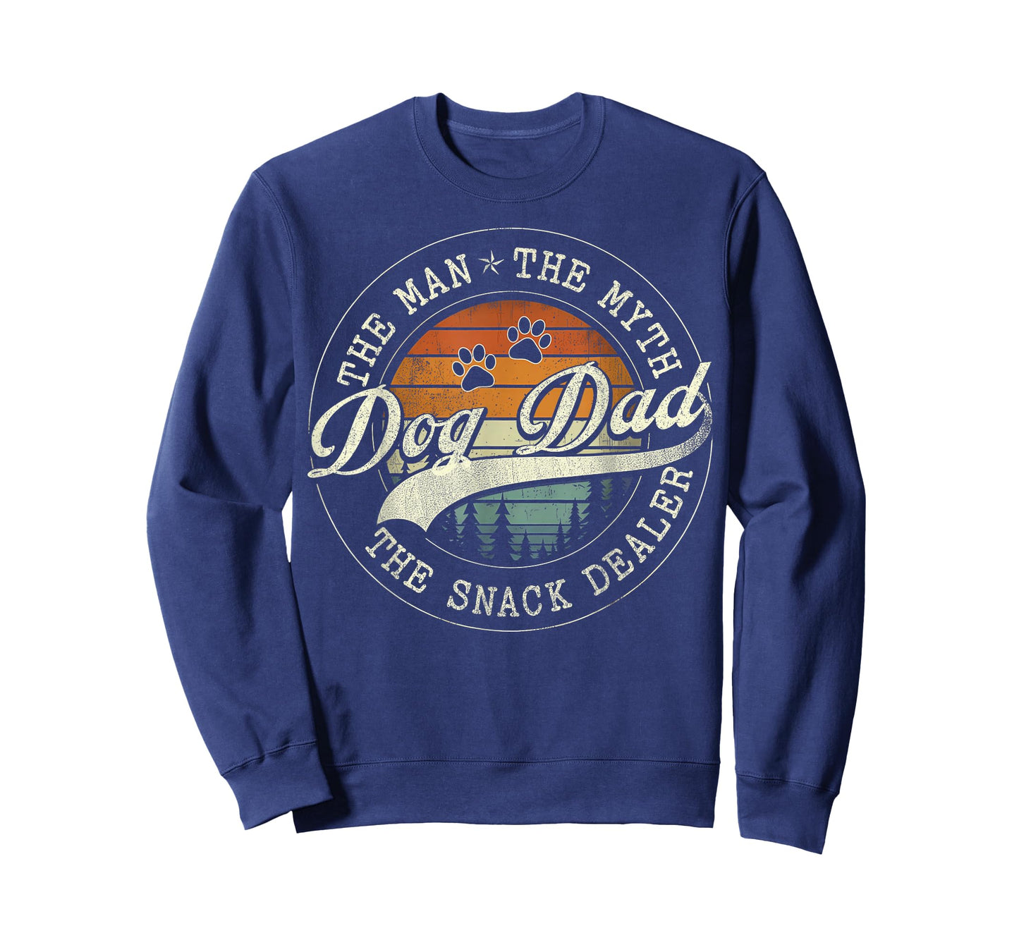 Dog Fathers Day Dog Dad The Man The Myth The Snack Dealer T-Shirt