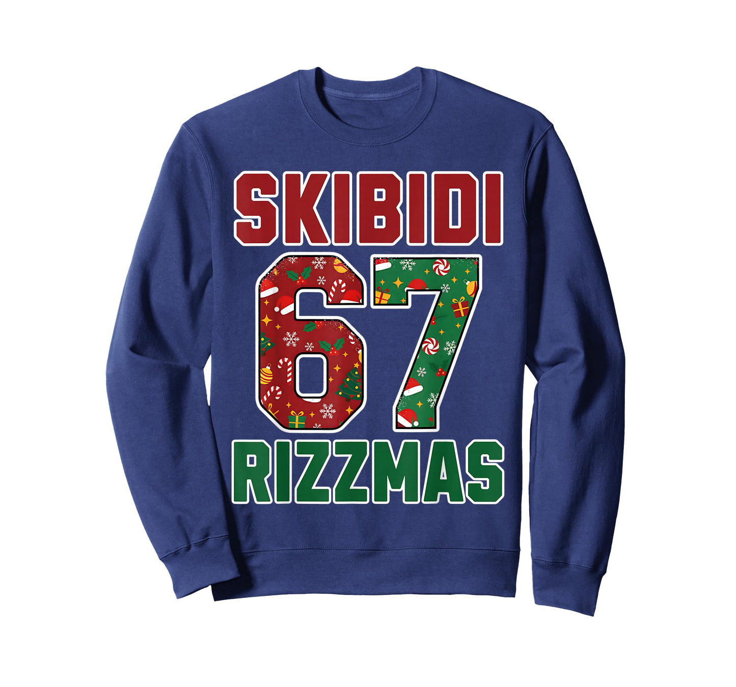 Rizz Christmas 67 Funny Xmas Gen Alpha Skibidi Rizzmas 67 T-Shirt