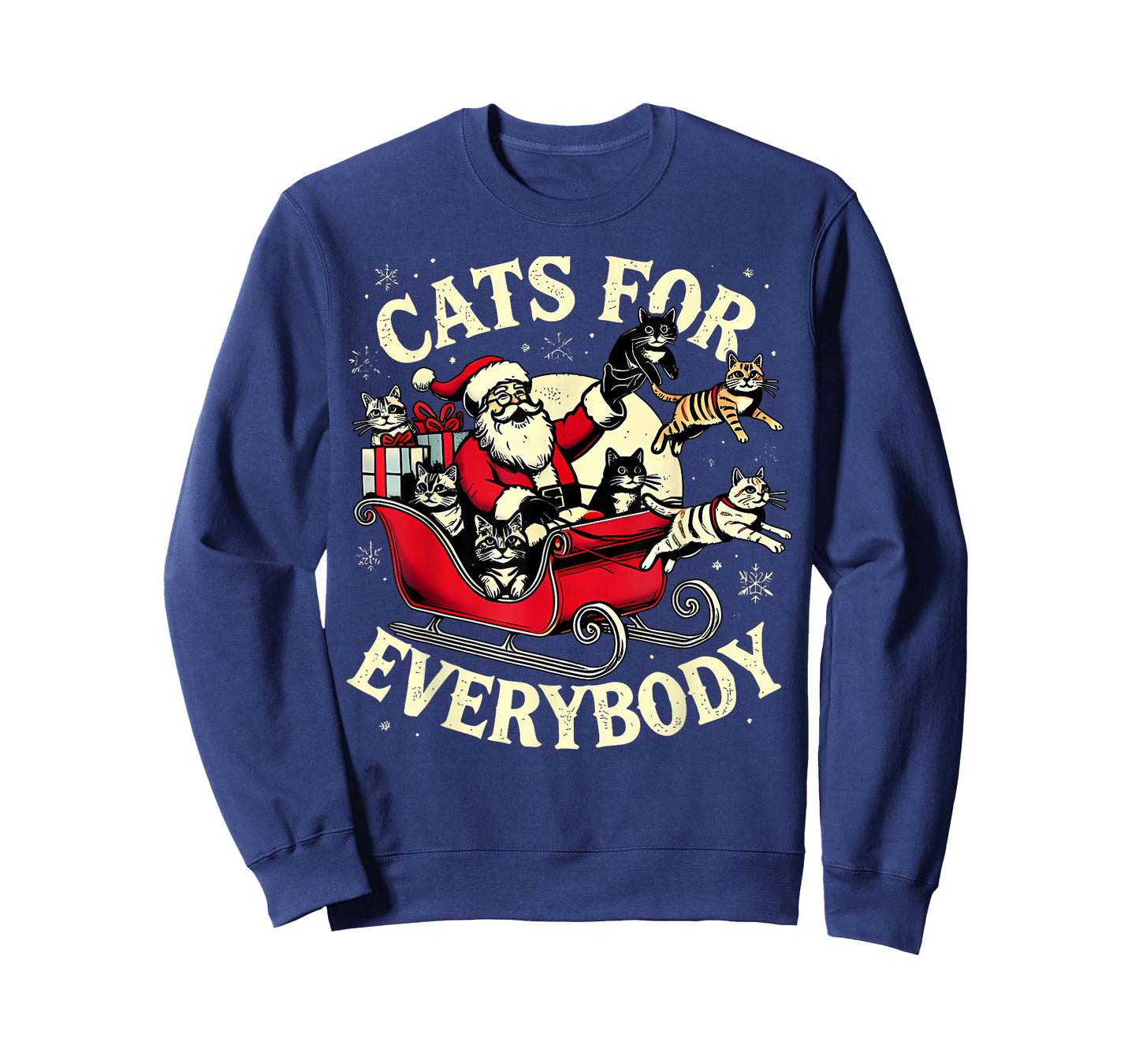 Christmas Cats for Everybody Santa Lover Holiday T-Shirt