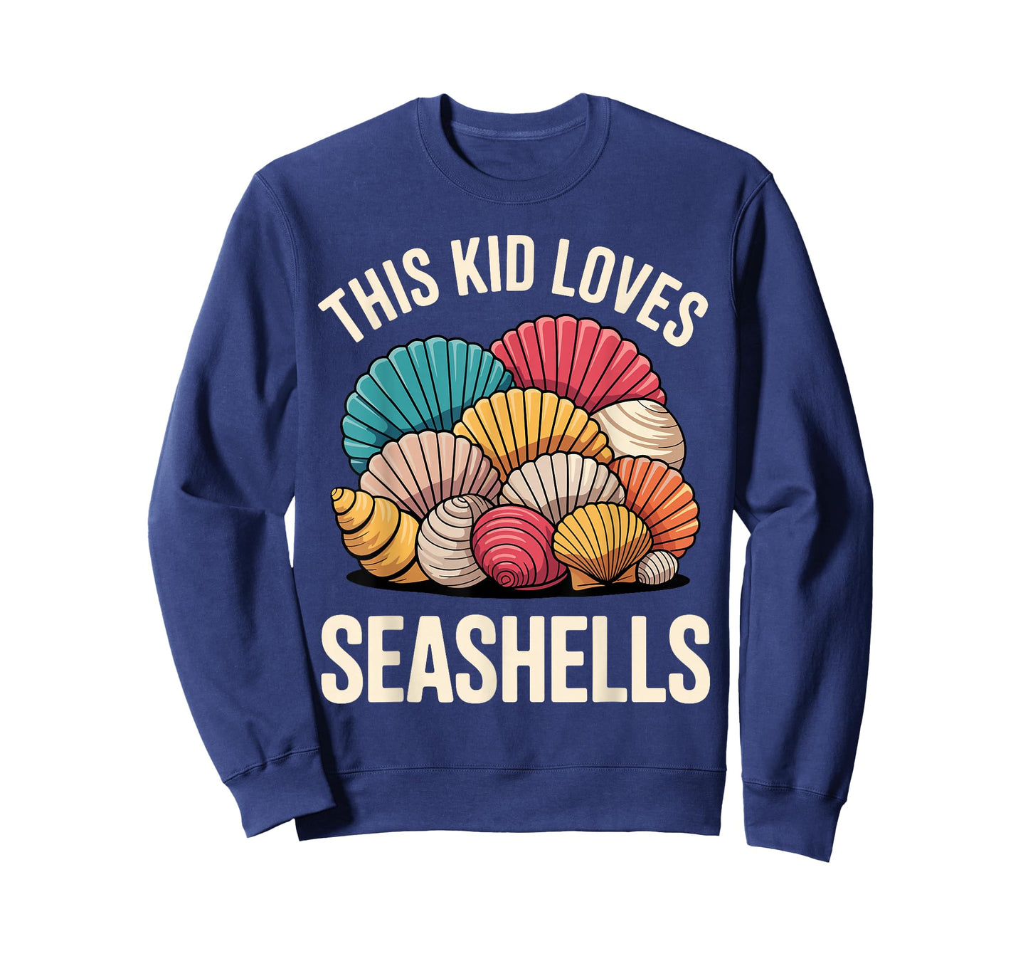 Seashell Art for Kids Boys Girl Sea Shell Collector Shelling T-Shirt