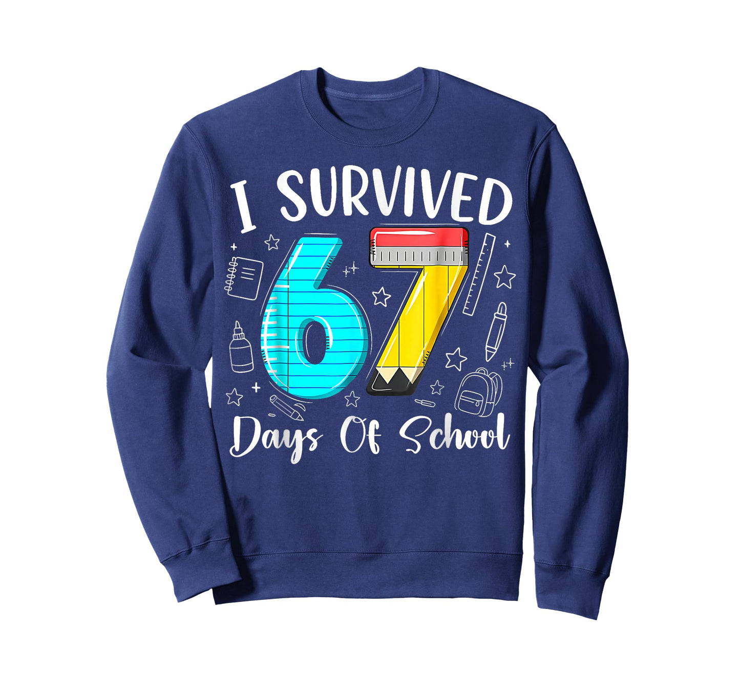 I Survived 67 Days of School Funny 67 Meme Teacher Student T-Shirt