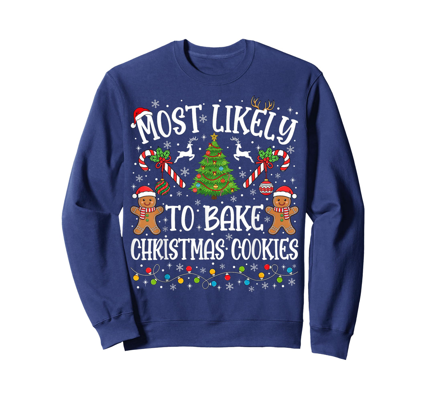 Most Likely to Bake Christmas Cookies Family Matching Baker T-Shirt