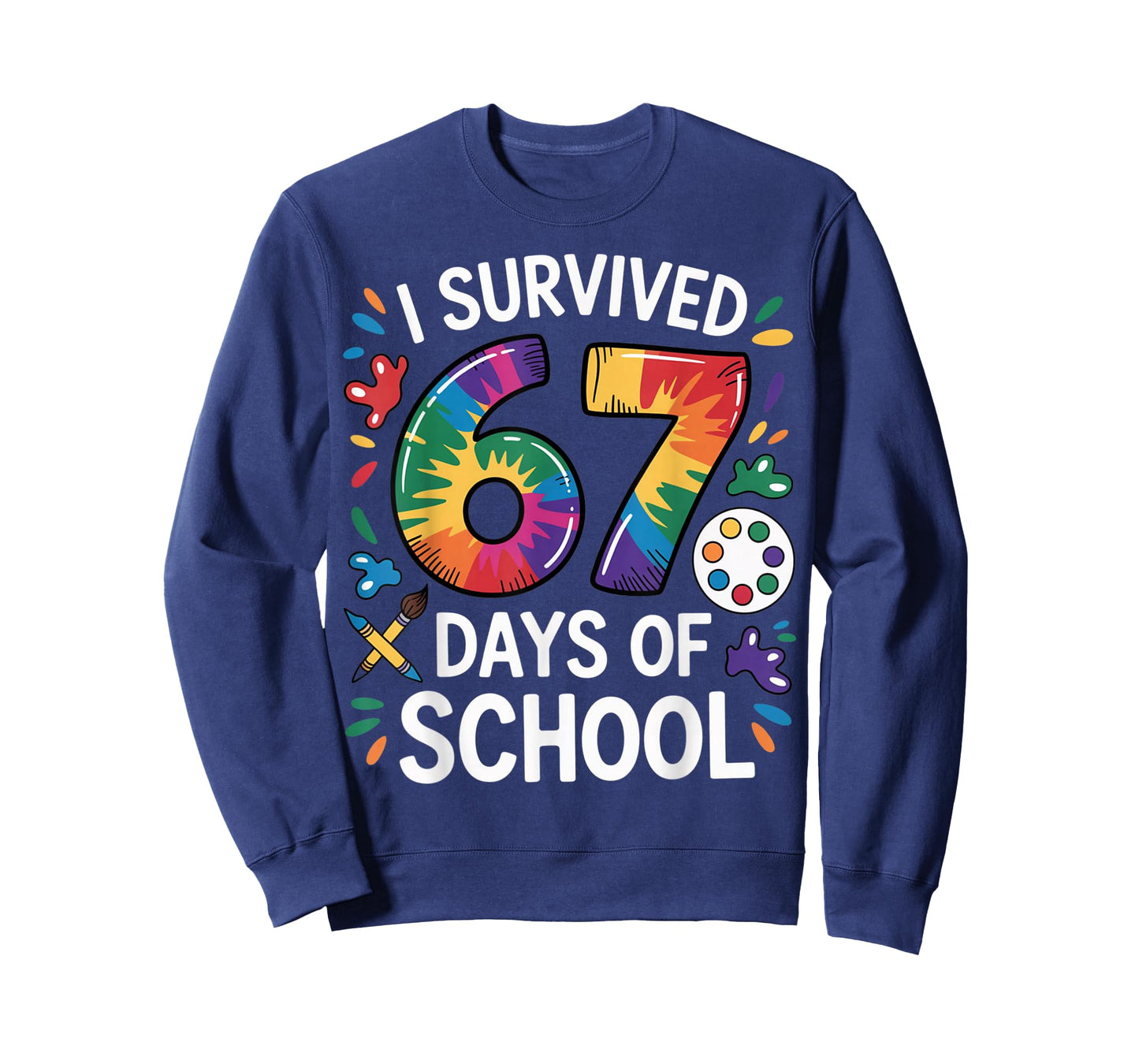 I Survived 67 Days of School Meme Women Teacher Student T-Shirt