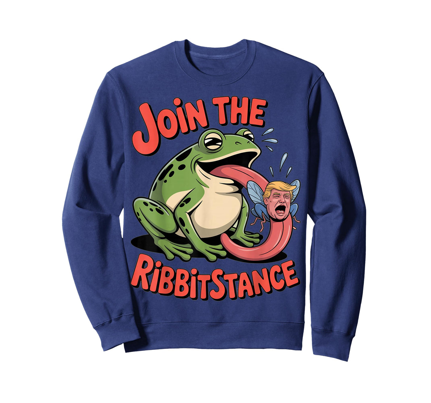Resistance Frog Funny No Kings Protest Resist Ribbitstance T-Shirt