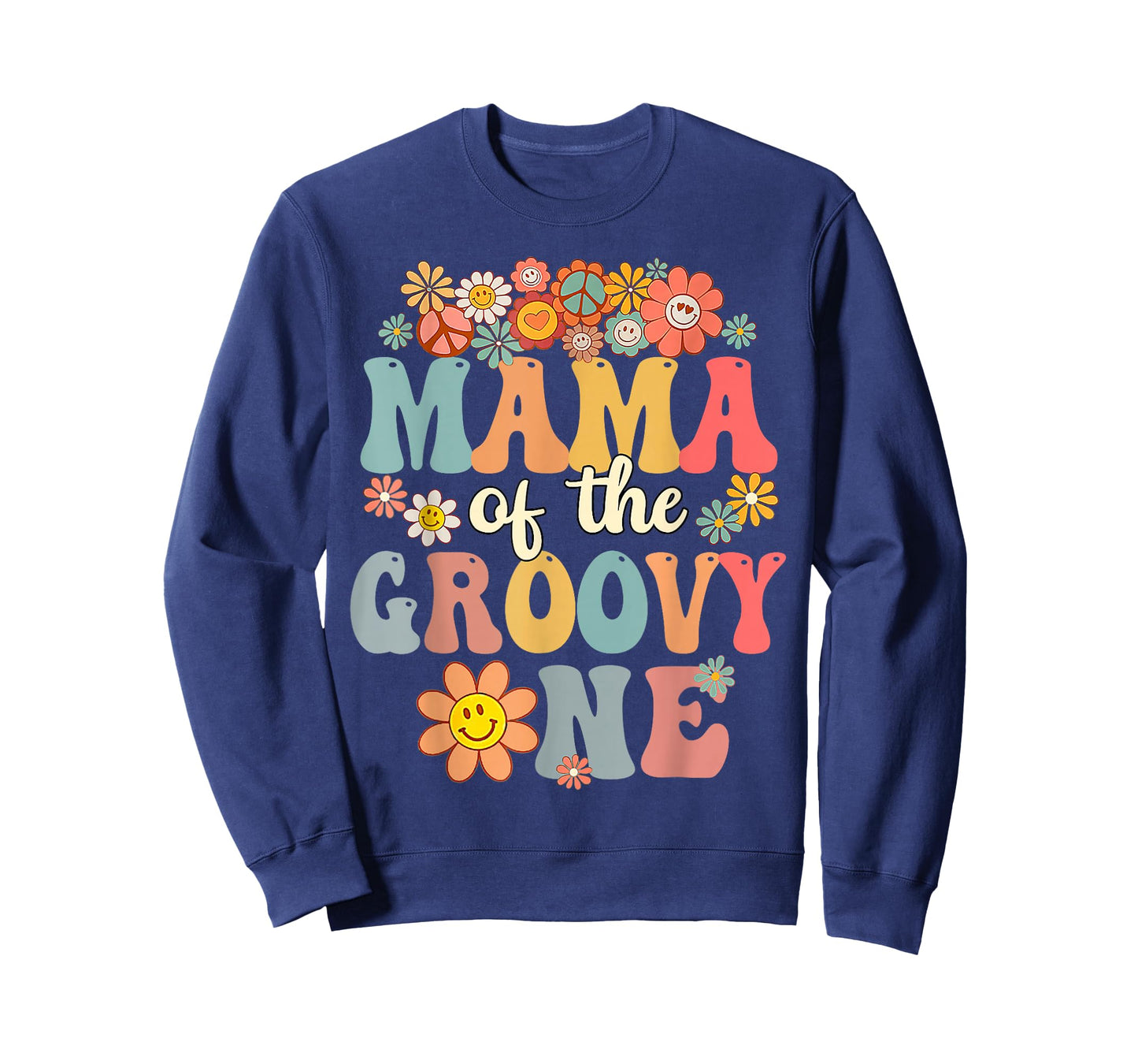 Retro Mama of Groovy One Matching Family 1st Birthday T-Shirt