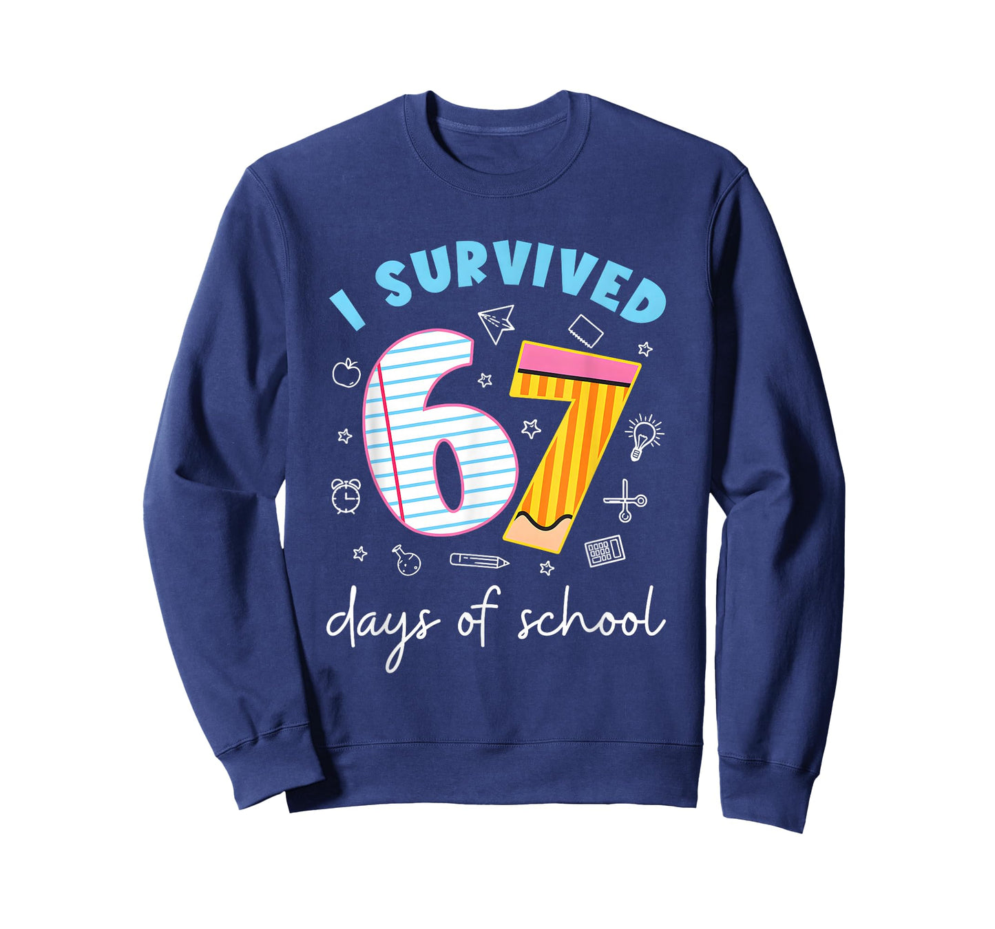 I Survived 67 Days of School Funny Meme Teacher Student T-Shirt