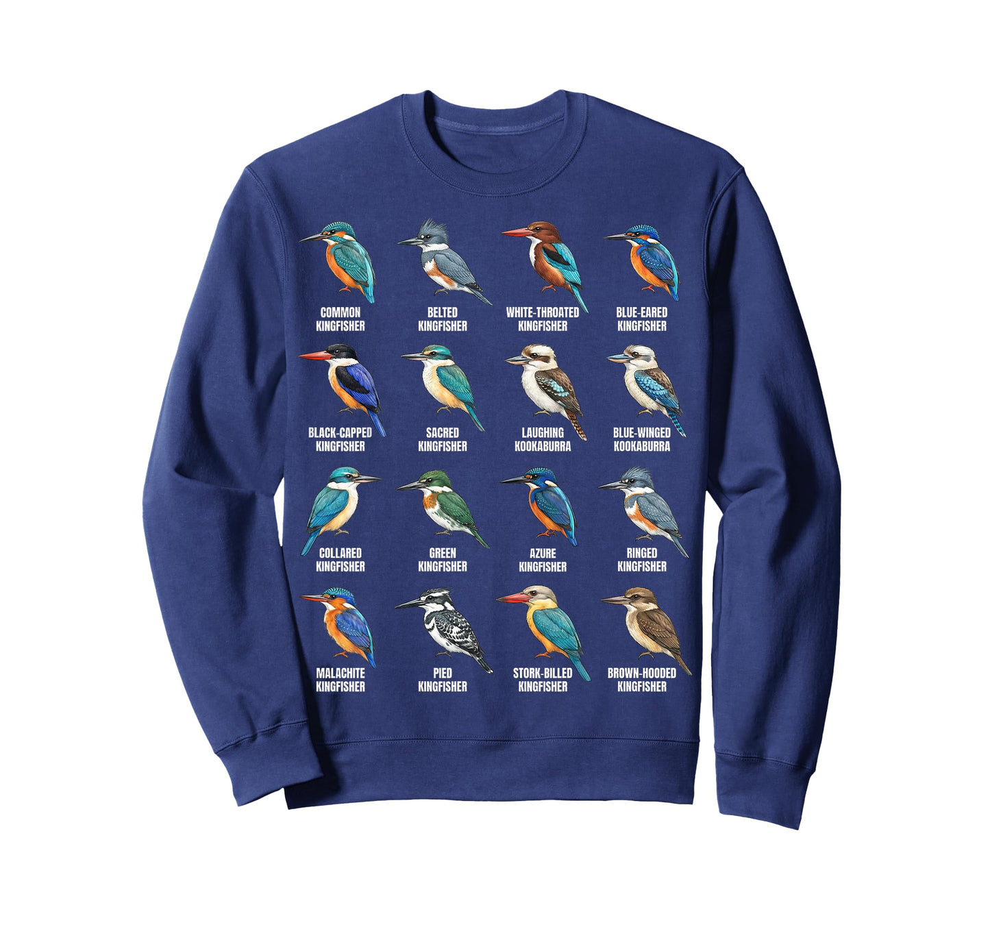 Types of Kingfishers – Kingfisher Species Ornithology Birds T-Shirt