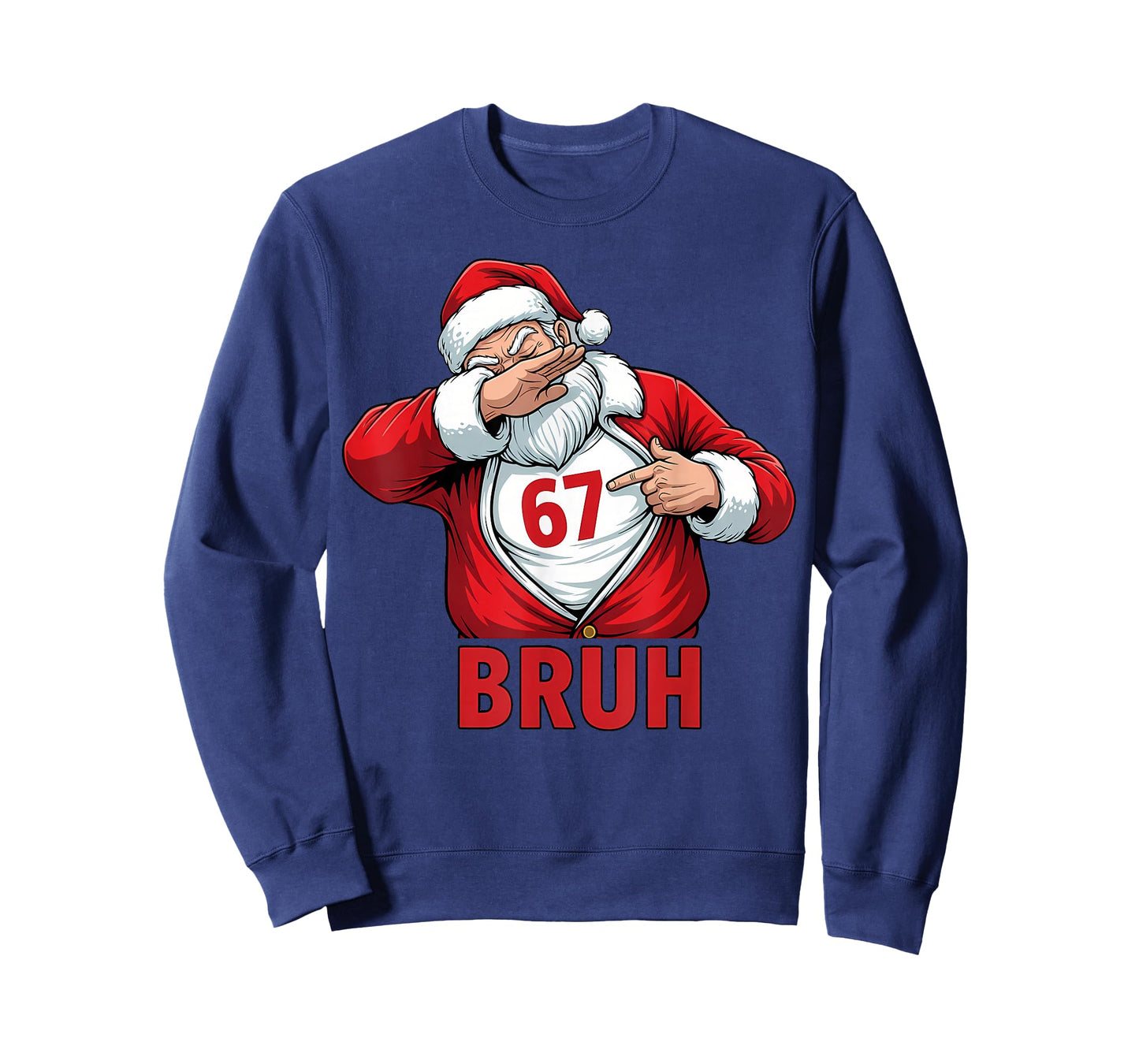 Christmas Santa Dab Dance 67 Bruh Meme Funny Girls Boys Kids T-Shirt