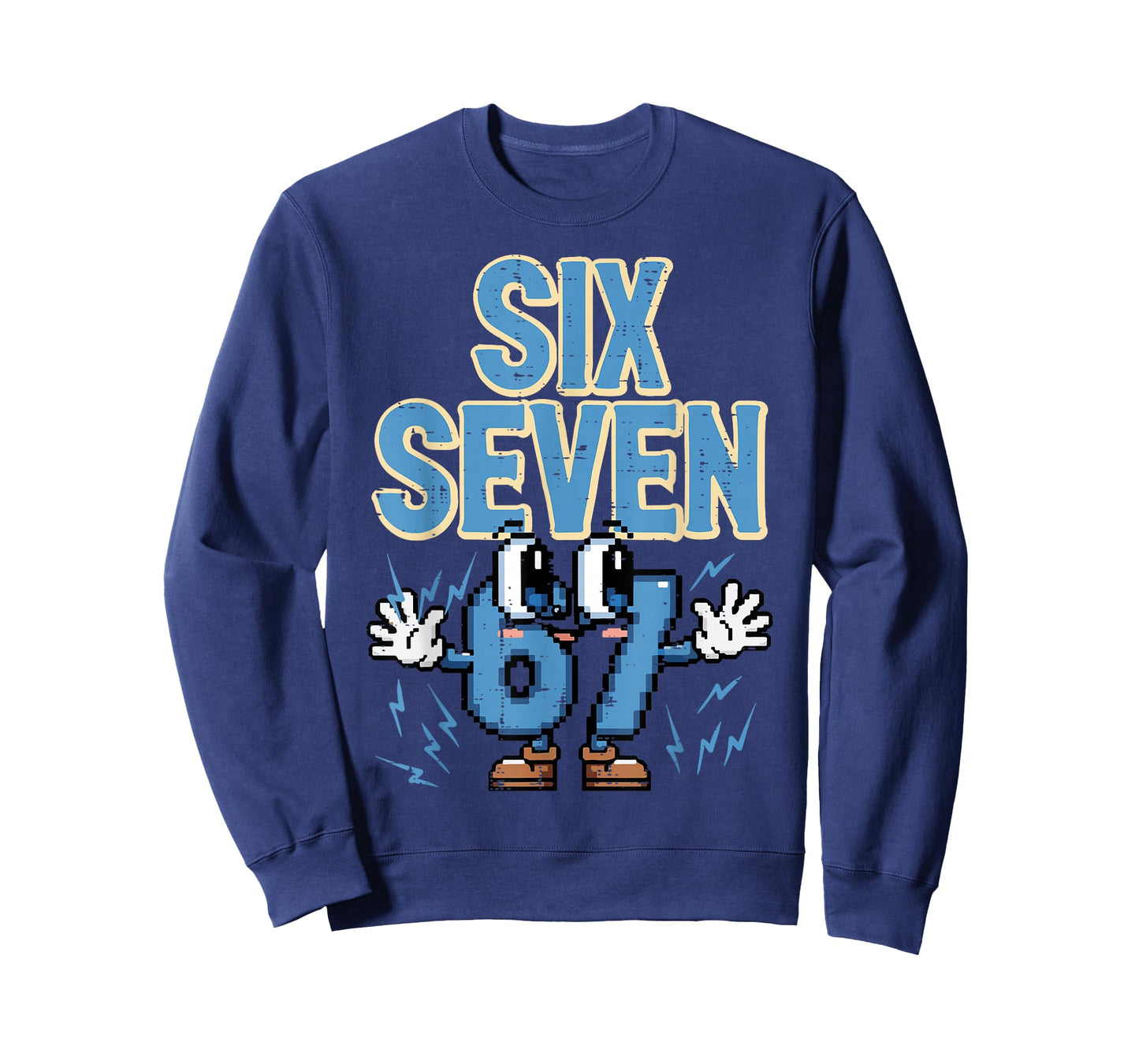 Six Seven 67 Eyes Funny 6 7 Meme Gen Alpha Boys Girls Kids T-Shirt