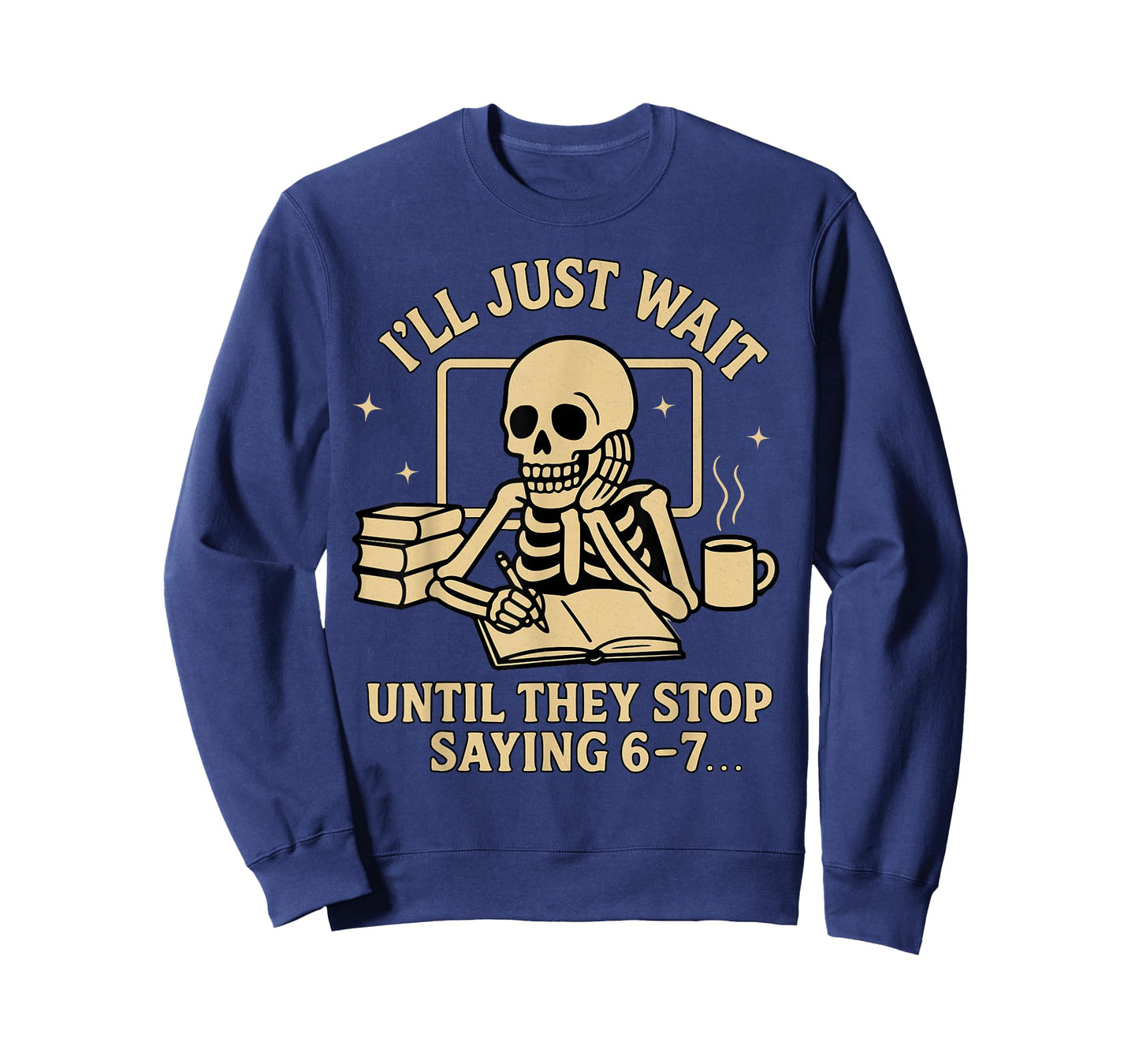 Funny 67 Teacher Skeleton School Class Women's Six Seven Gag T-Shirt
