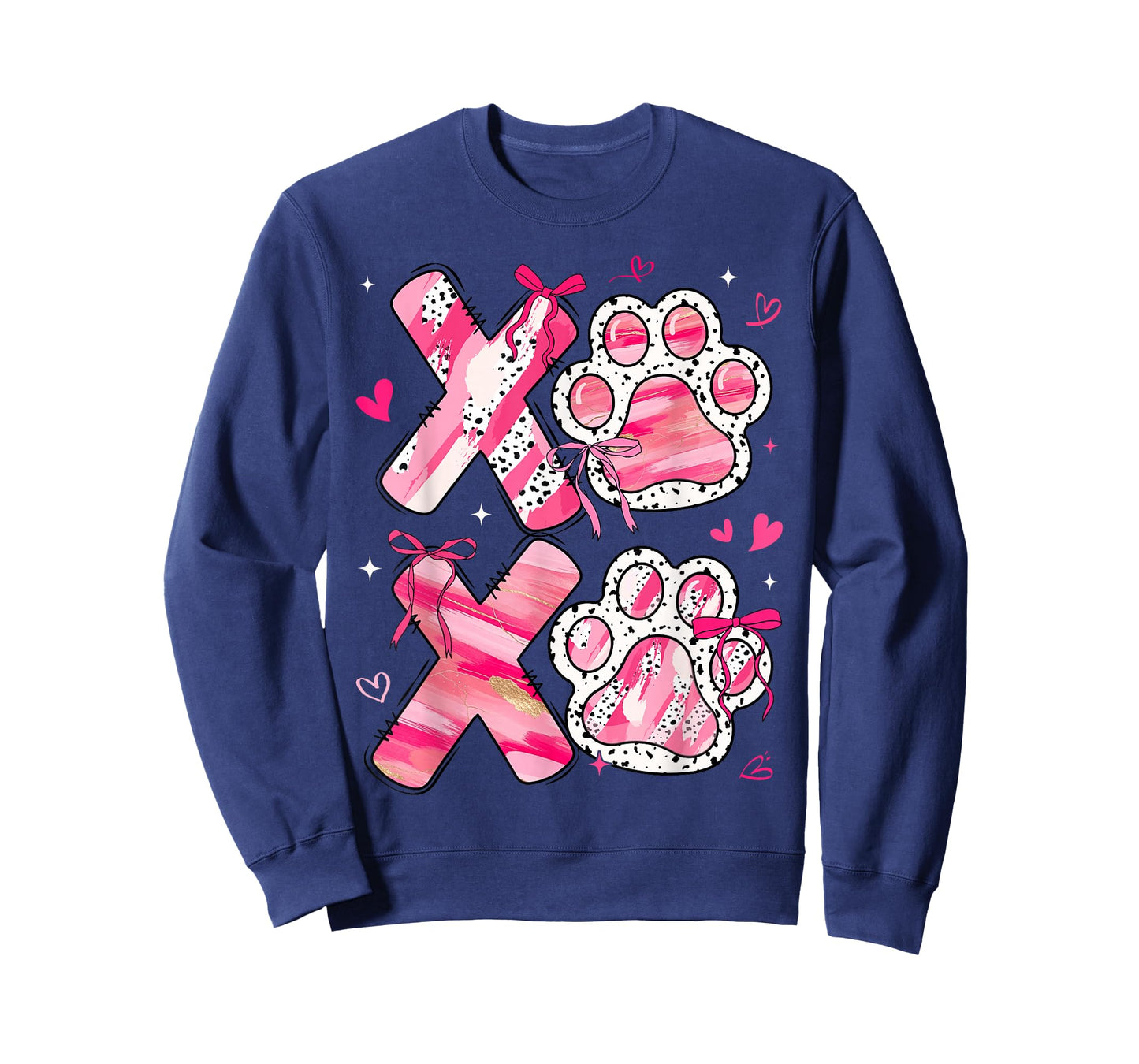 XOXO Paw Valentine Cute Coquette Bow Dog Lover Boy Girl Kid T-Shirt