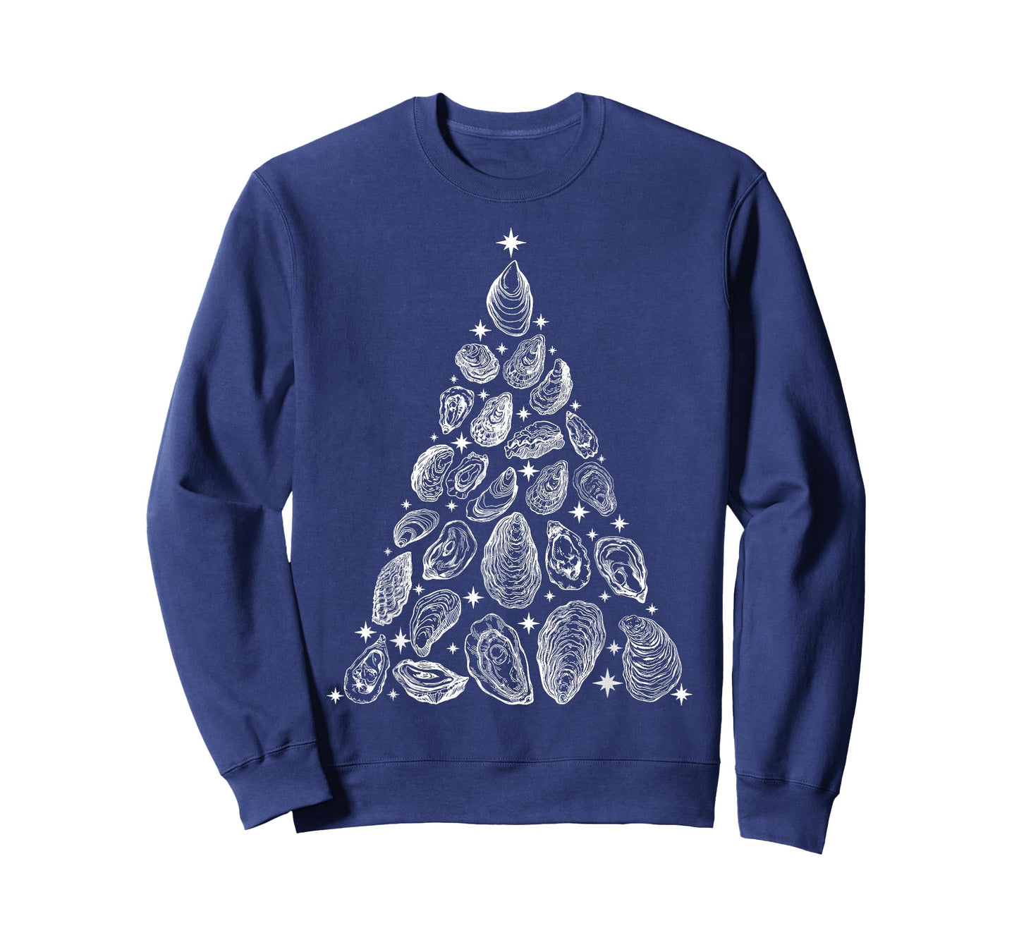 Oyster Christmas Tree Seafood Shellfish Holiday Beach Xmas T-Shirt