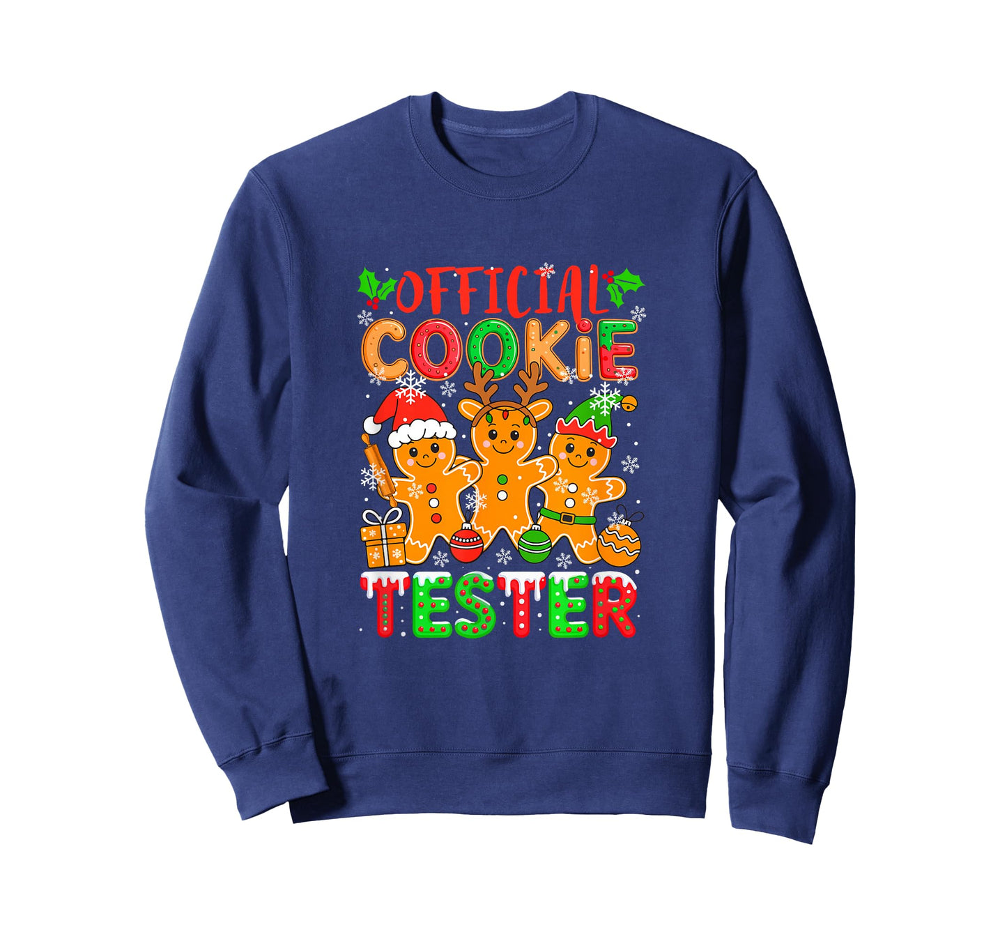 Official Cookie Tester Santa Elf Gingerbreads Baker Baking T-Shirt