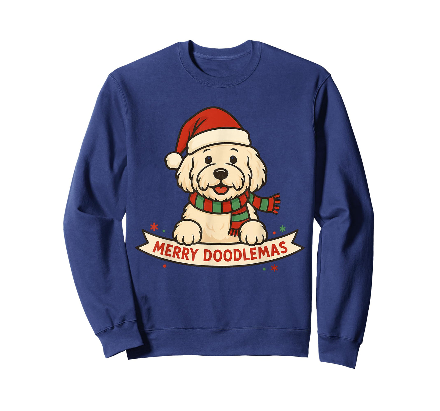 Merry Doodlemas | Goldendoodle Christmas Dog | Doodles Xmas T-Shirt