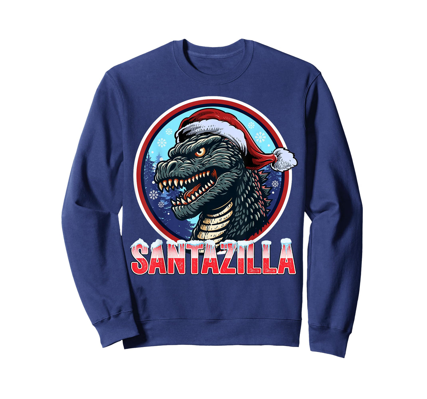 Kaiju Christmas Santazilla Japanese Monster Dinosaur Boy T-Shirt