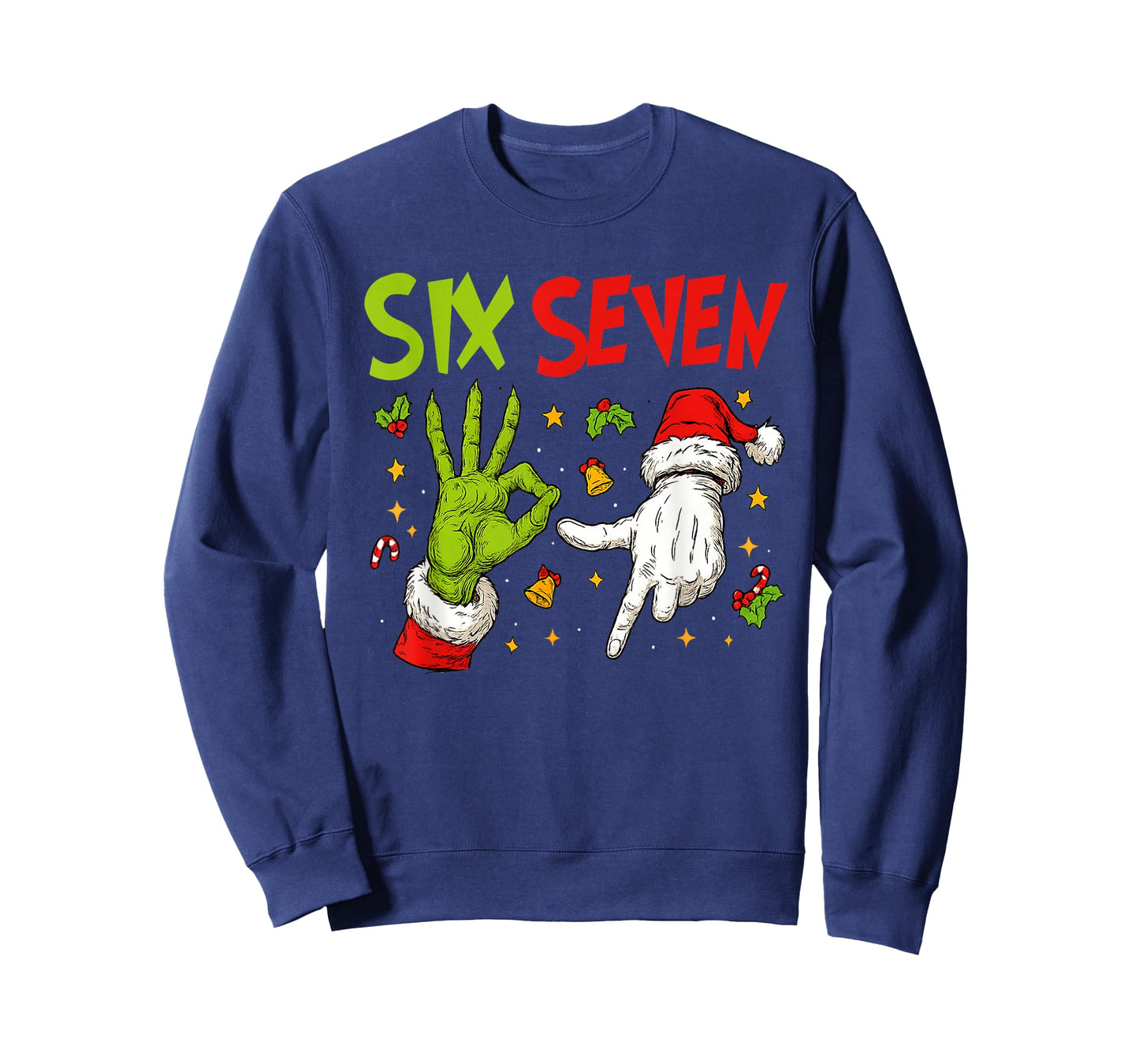 Trending Six Seven Meme Christmas 67 Xmas Men Women Kids T-Shirt