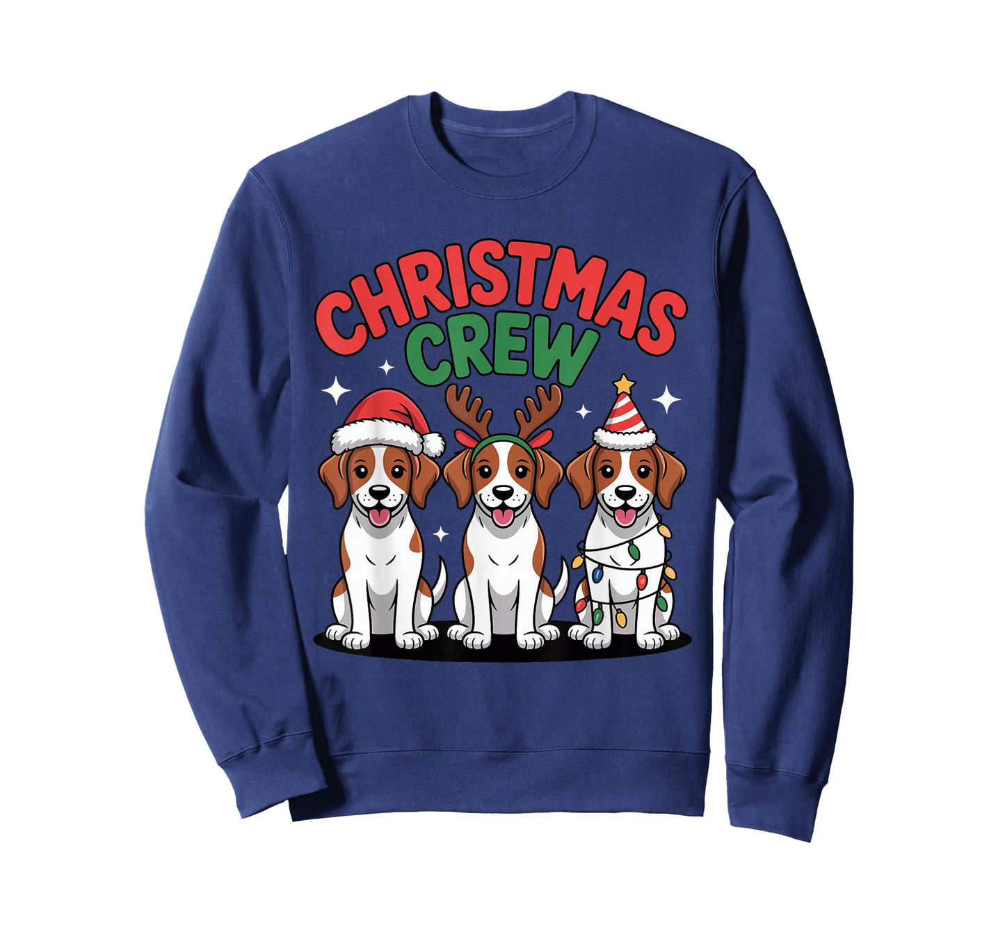 Christmas Crew Xmas Dog Puppy Breed Funny Christmas Brittany T-Shirt