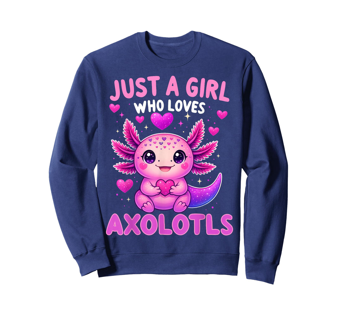 Axolotl Kawaii Just A Girl Who Loves Axolotls Girls Kids T-Shirt