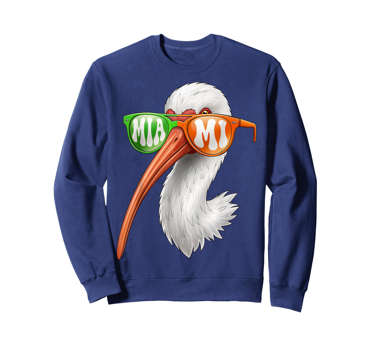Vintage American White Ibis with Sunglasses for Men Women T-Shirt