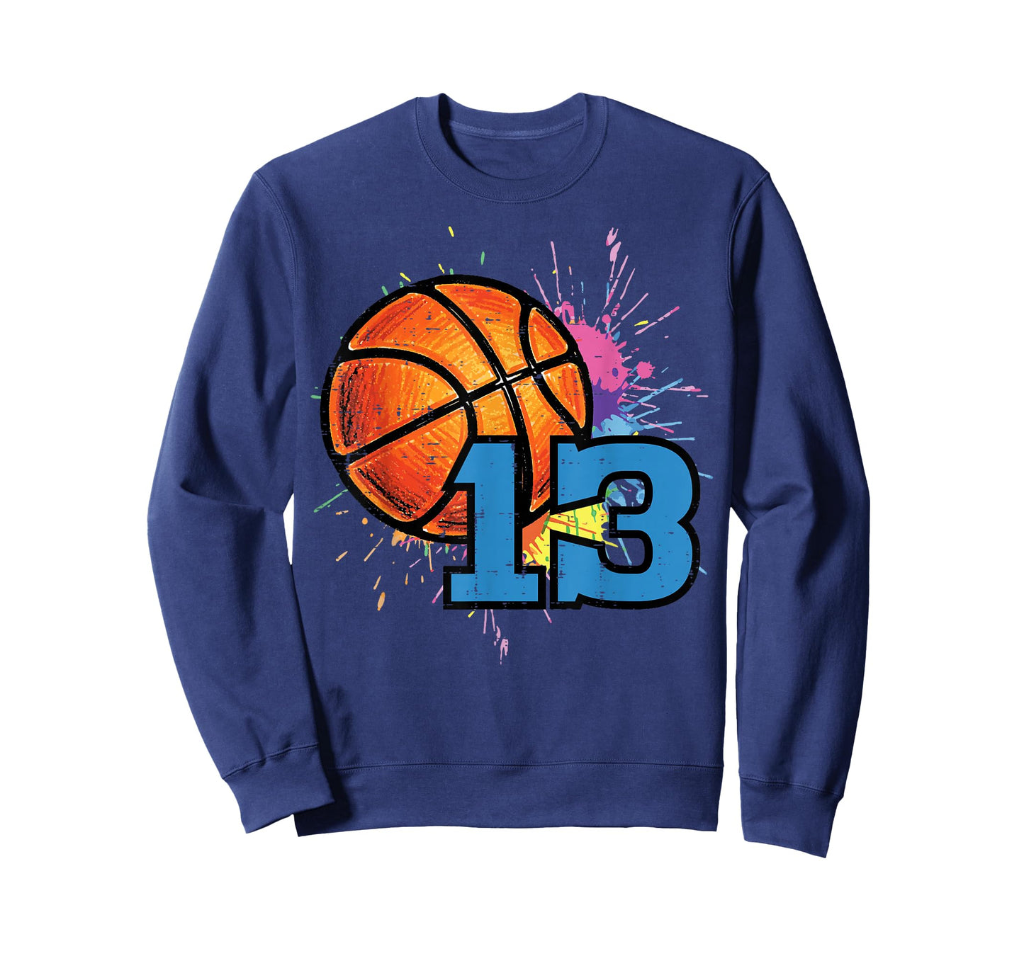 13th Birthday Basketball 13 Year Old Bday Player Boys Teens T-Shirt