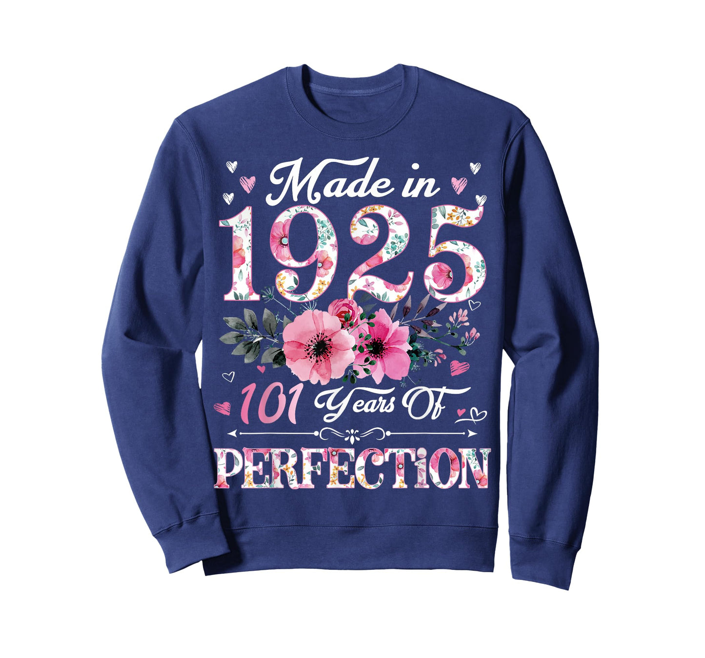 101 Year Old in 1925 Floral 101th Birthday Gifts for Women T-Shirt