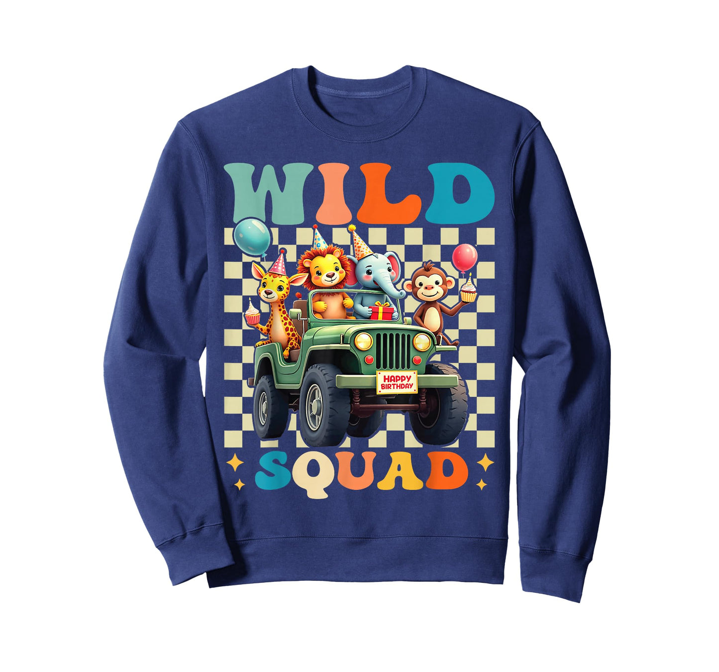 Wild Squad Zoo Born 2 be Wild Birthday Safari Jungle Animal T-Shirt
