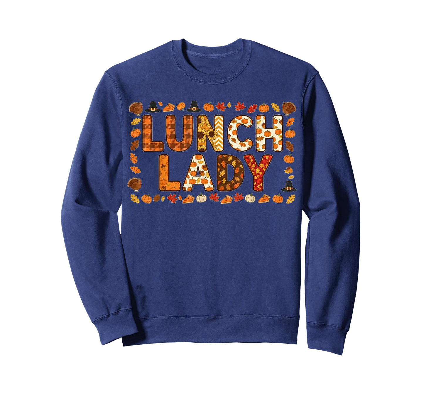 Fall Cafeteria Turkey Food School Lunch Lady Thanksgiving T-Shirt