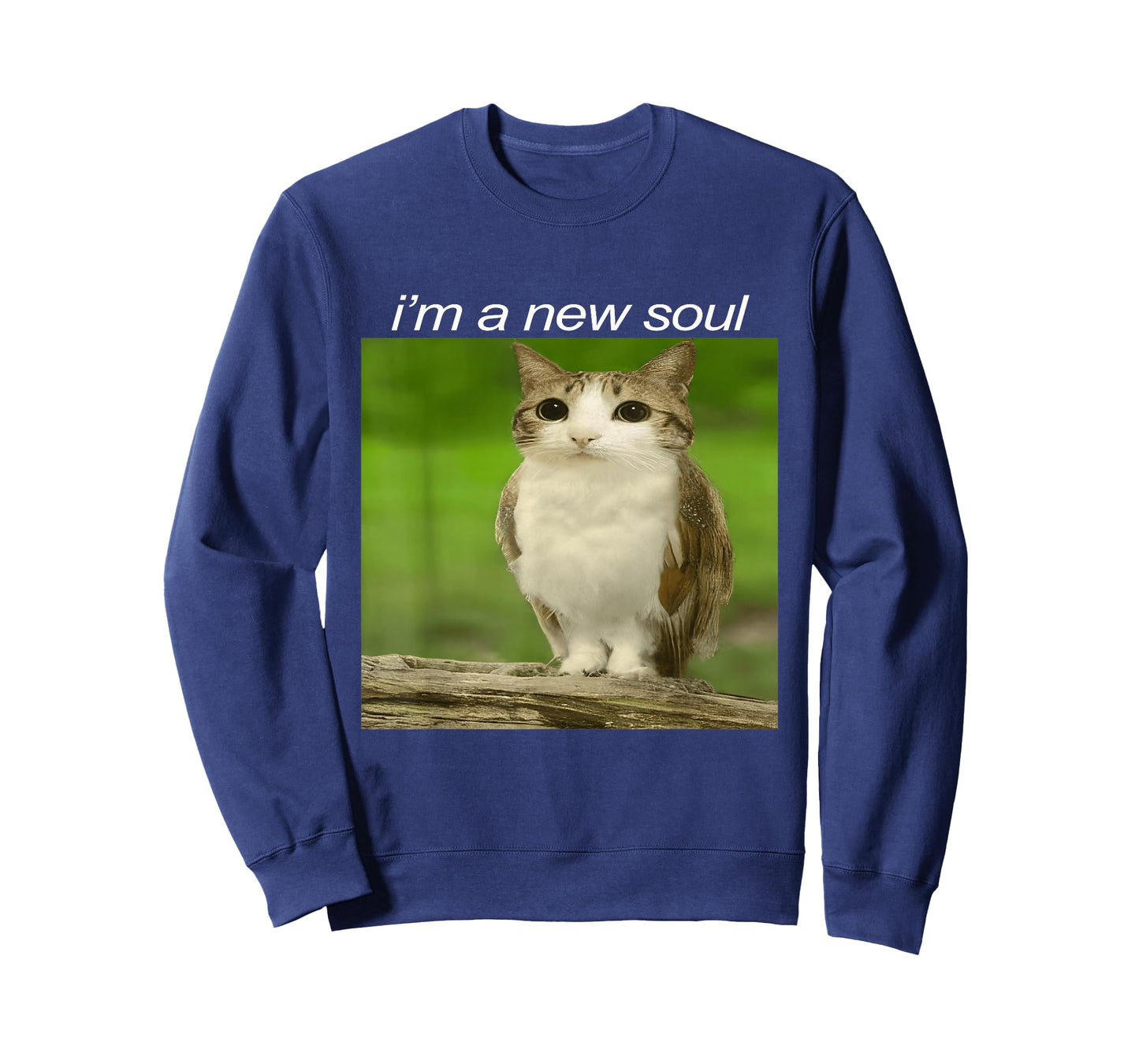 Funny Meowl Cat Owl Brainrot Cursed Internet Silly Meme T-Shirt