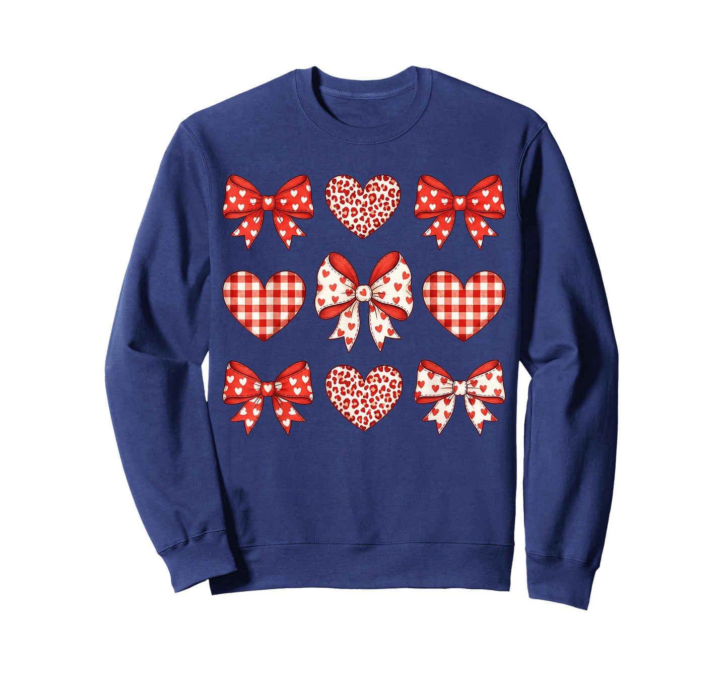 Hearts Coquette Bows Valentines Day for Women Girls Kids T-Shirt