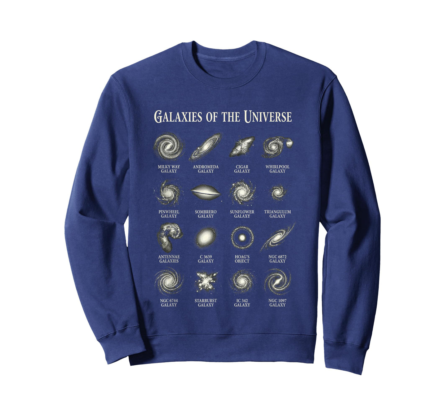 Galaxies of Universe Vintage Space Astronomy Chart T-Shirt