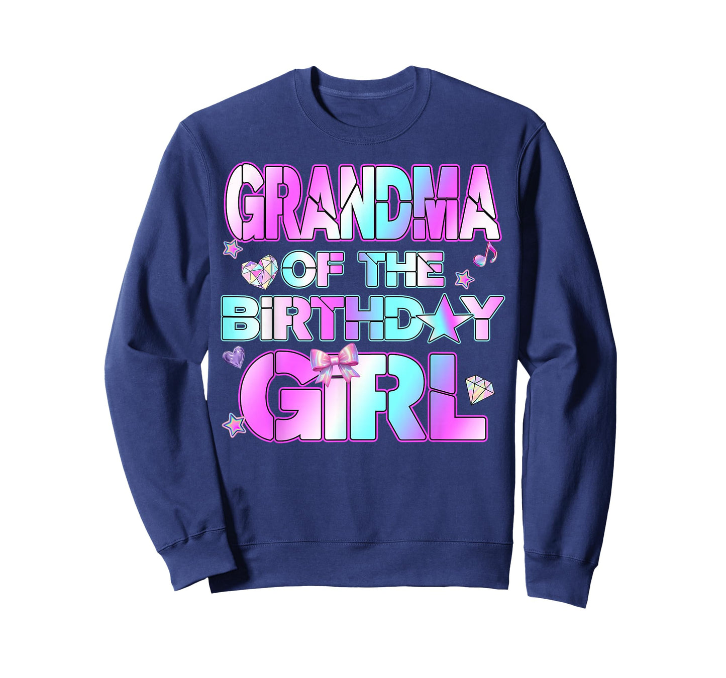 Grandma The Birthday Girl Kpop Family Birthday Party Girls T-Shirt