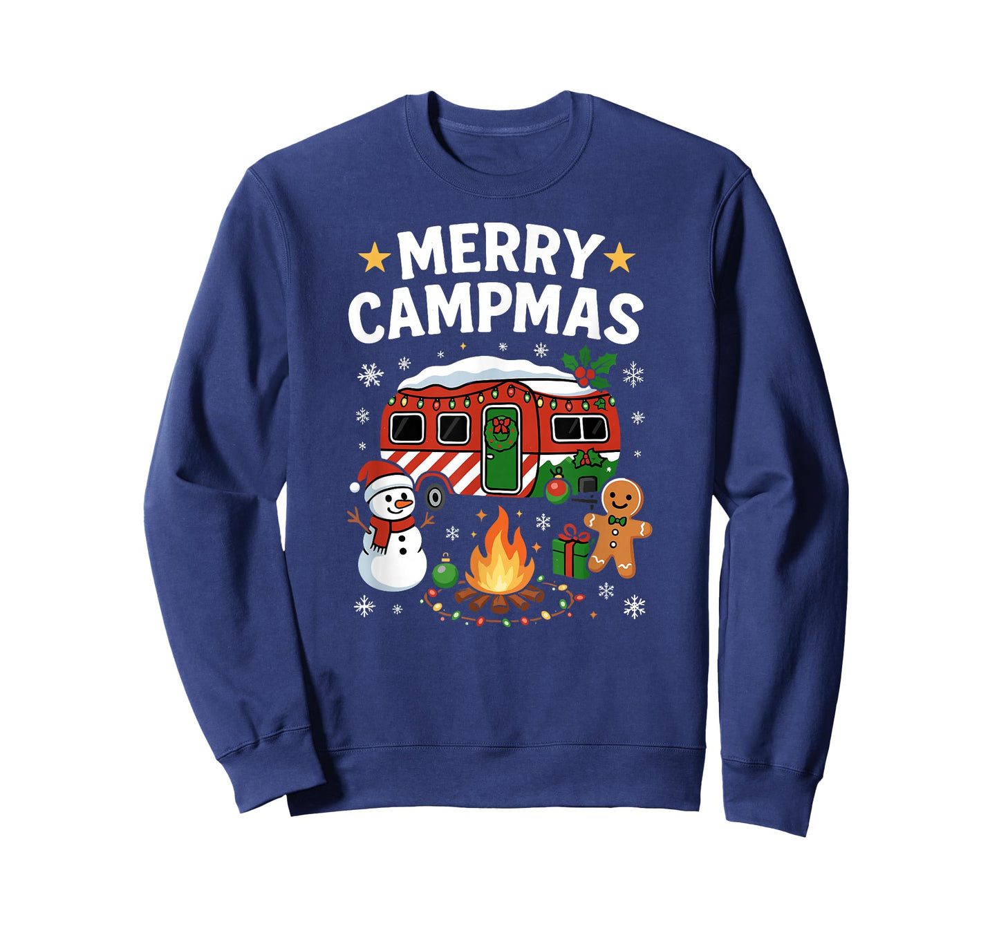 Merry Christmas, Fun Festive Holiday Camping and Campfire T-Shirt