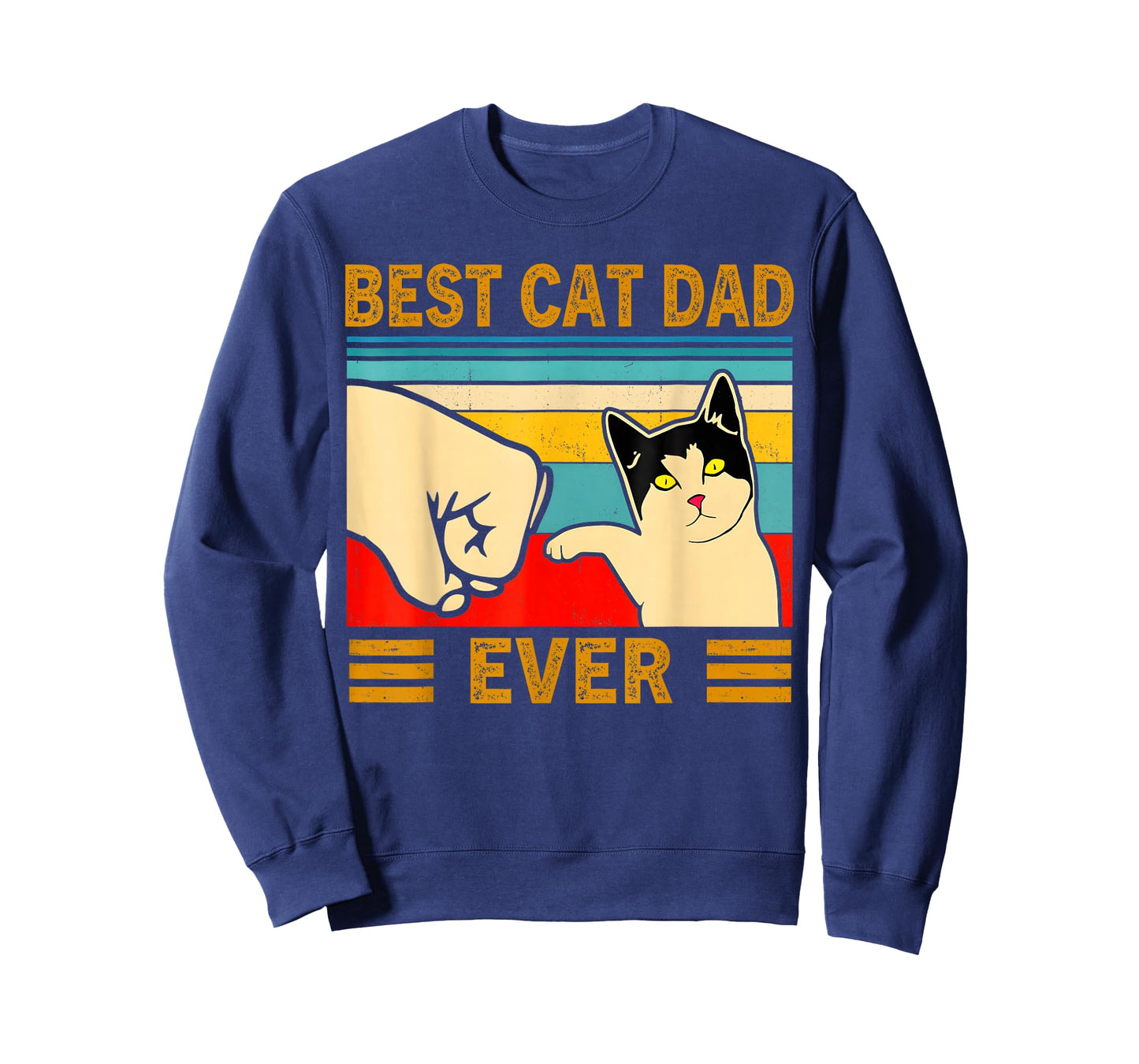 Cat-Shirt Men Best Cat Dad Ever Funny Cat Lover Gift T-Shirt