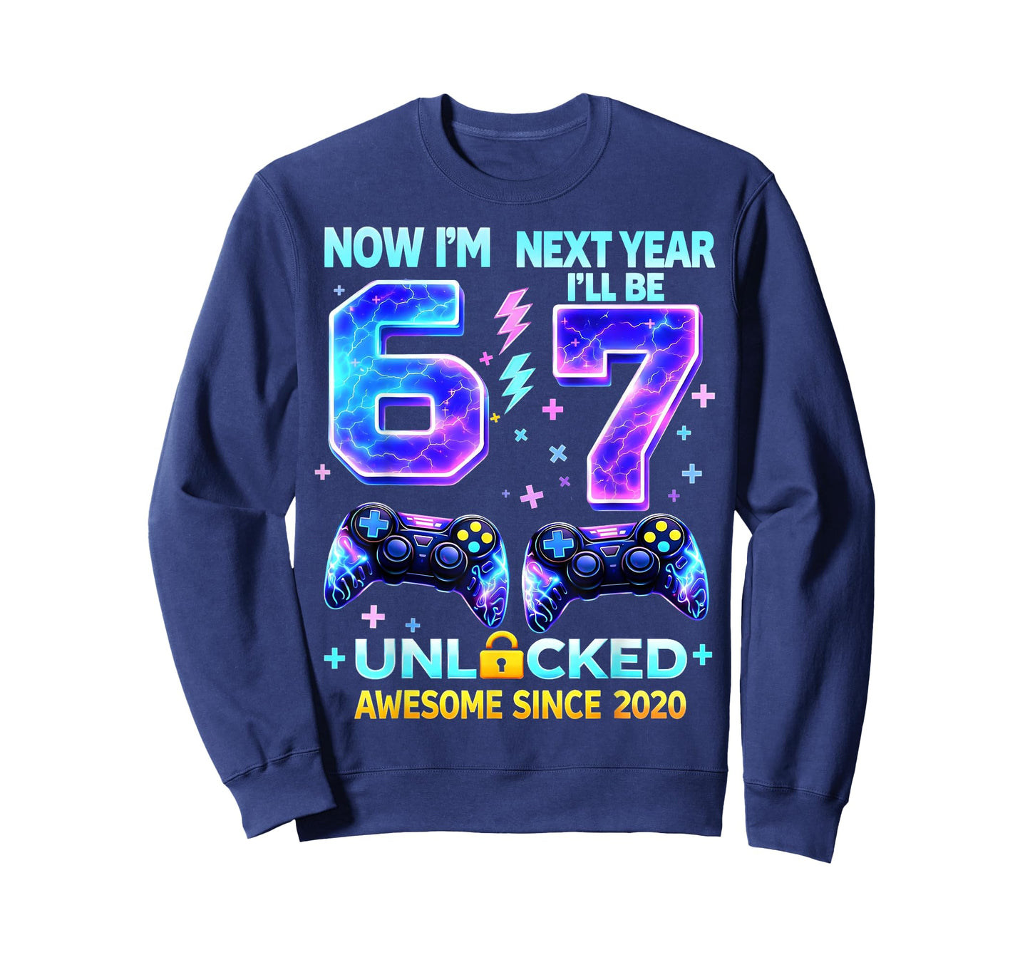 Now I’m 6 Next Year I’ll Be 7 Gaming Boy Gifts for Kids Boys T-Shirt