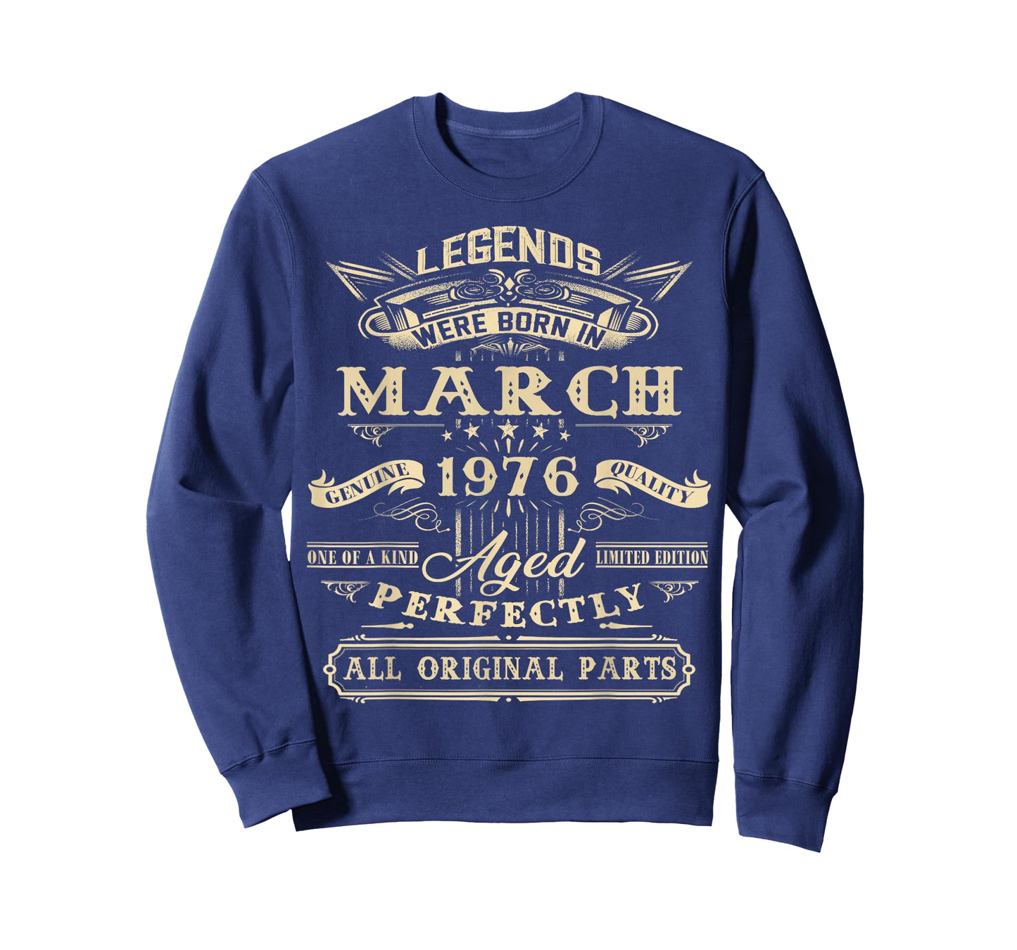 50th Birthday Gift Legend Born in March 1976 50 Yrs Old T-Shirt