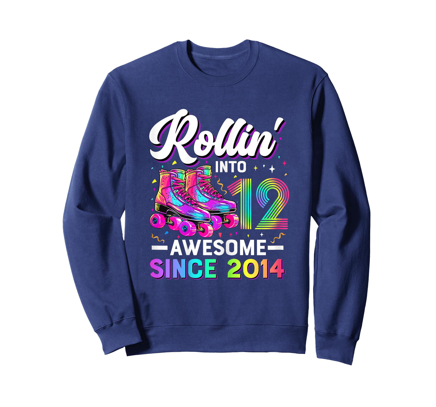 12th Birthday Shirt Girl 12 Year Old Roller Skate Skating T-Shirt