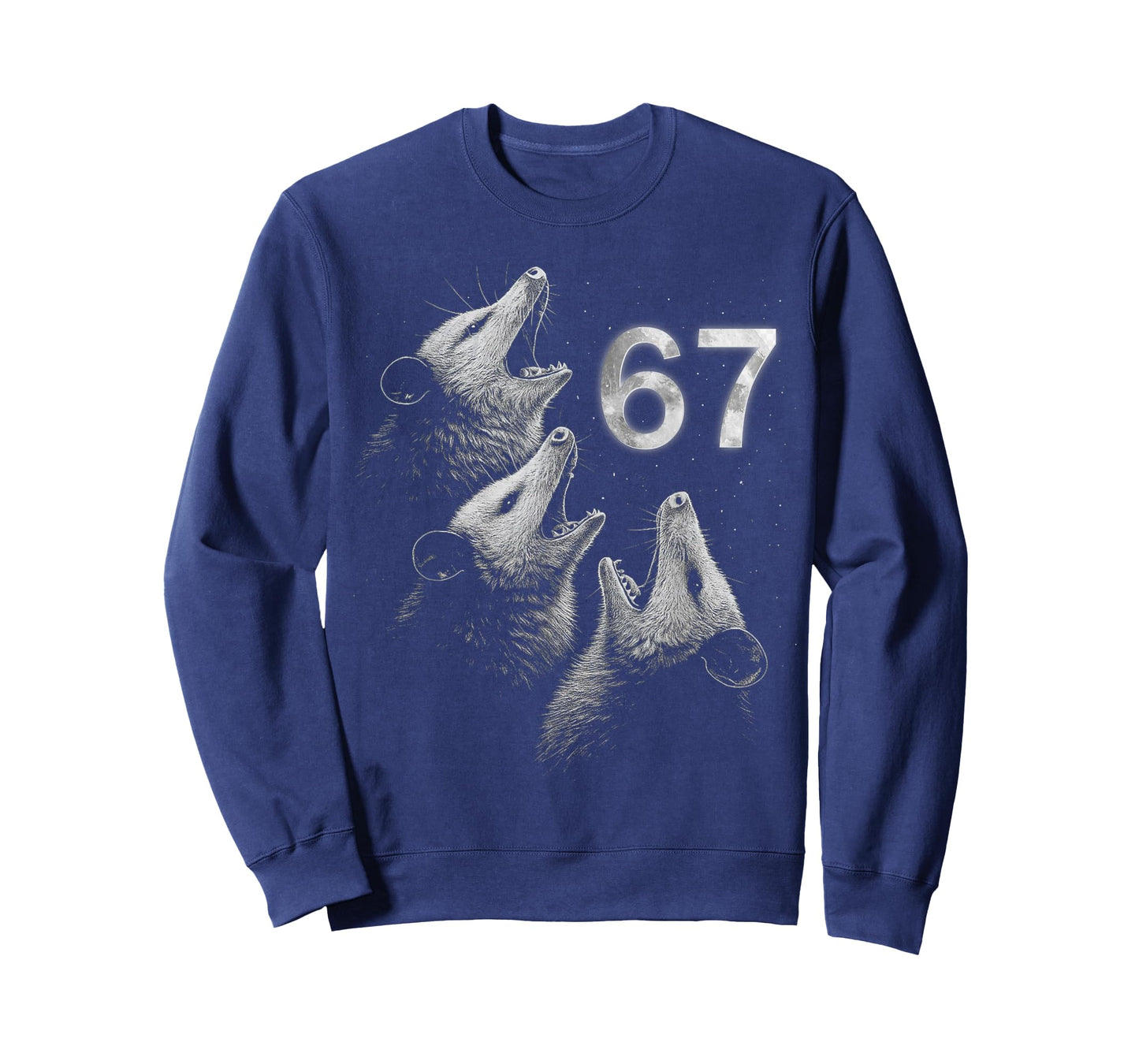 67 Meme Opossum Howling at The Moon 67 Six Seven Meme T-Shirt