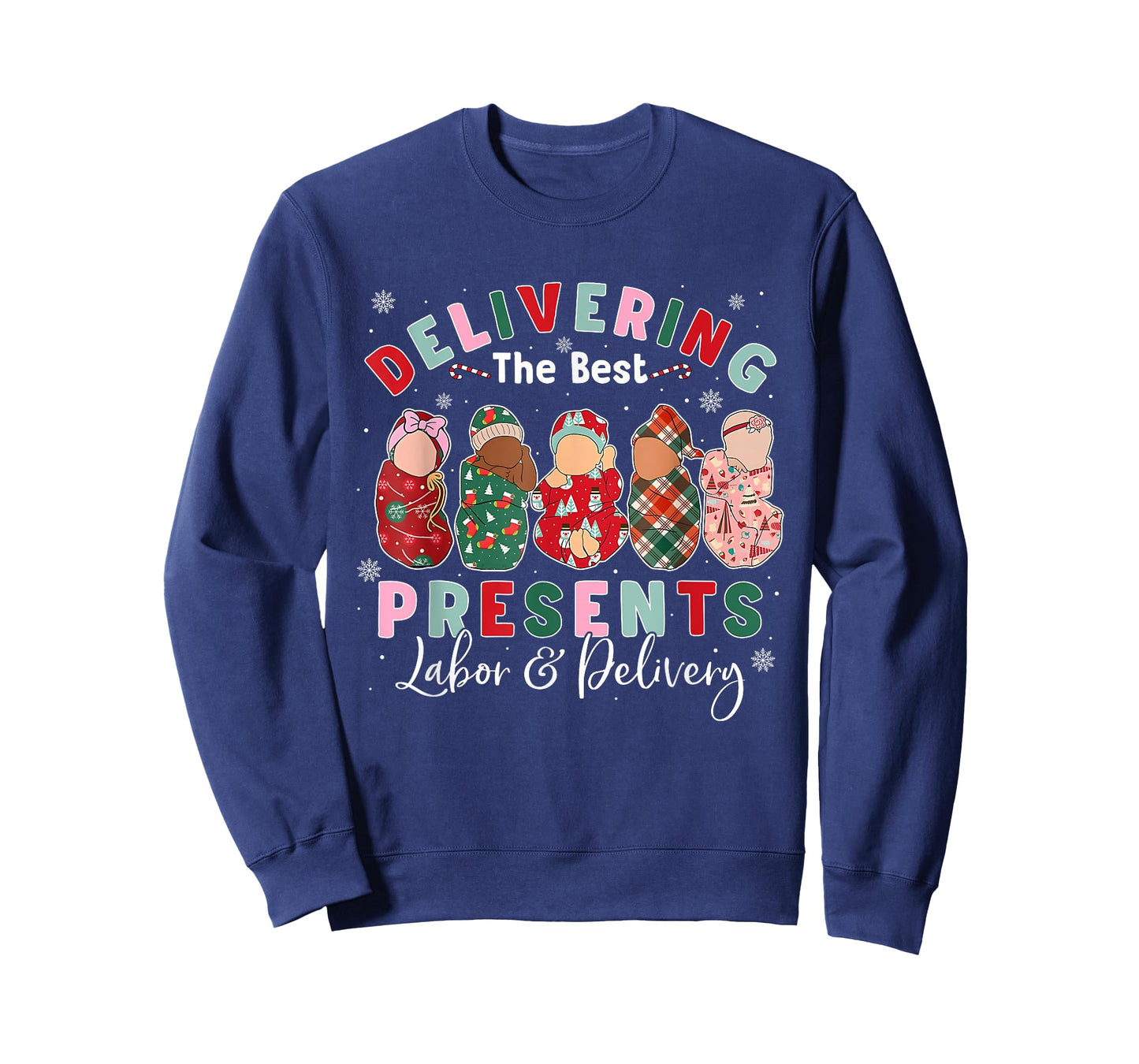 Delivering The Best Presents Labor & Delivery L&D Nurse Xmas T-Shirt