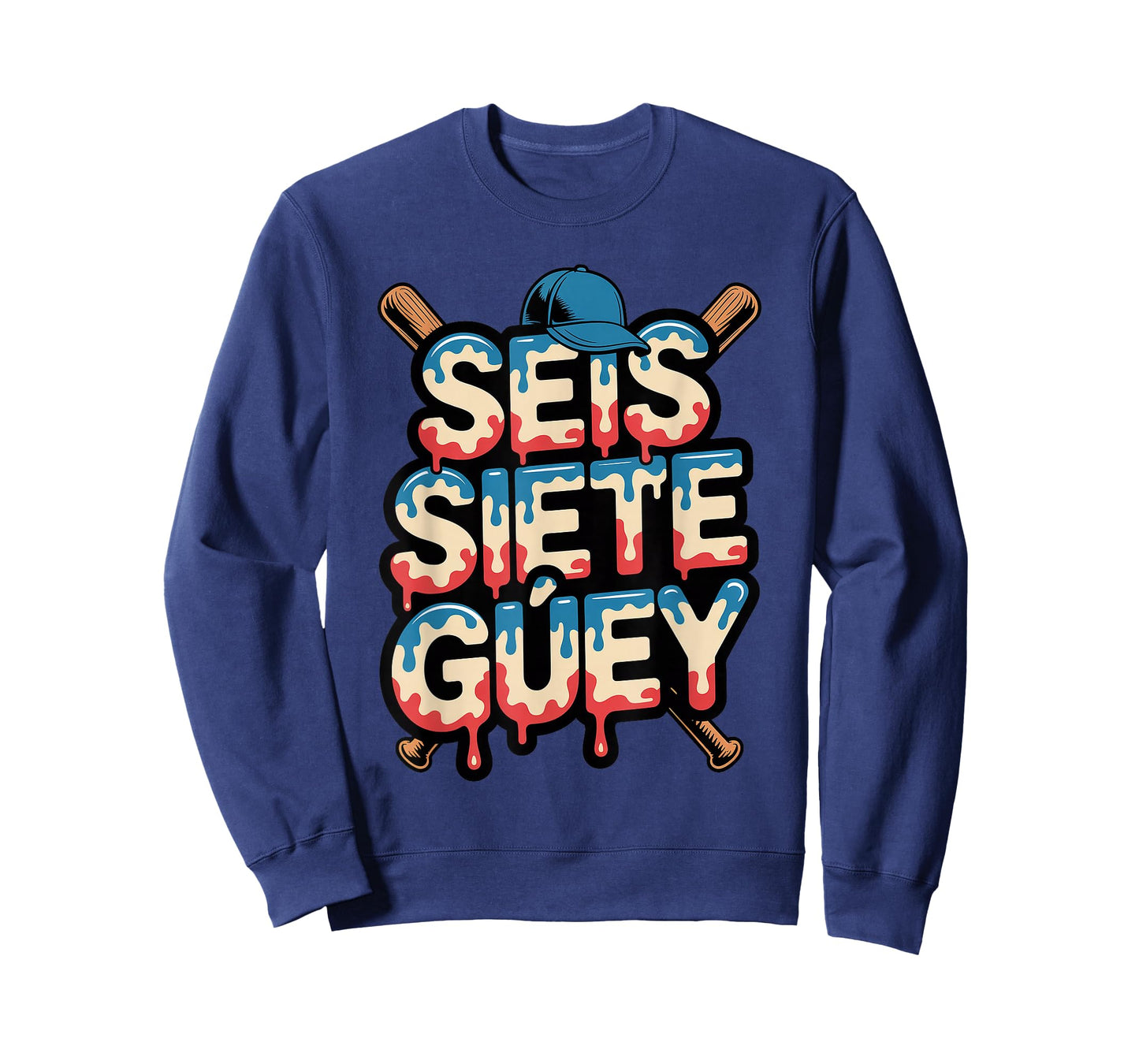 SEIS Siete Guey Baseball Drip Mexico Spanish 67 Slang Boys T-Shirt