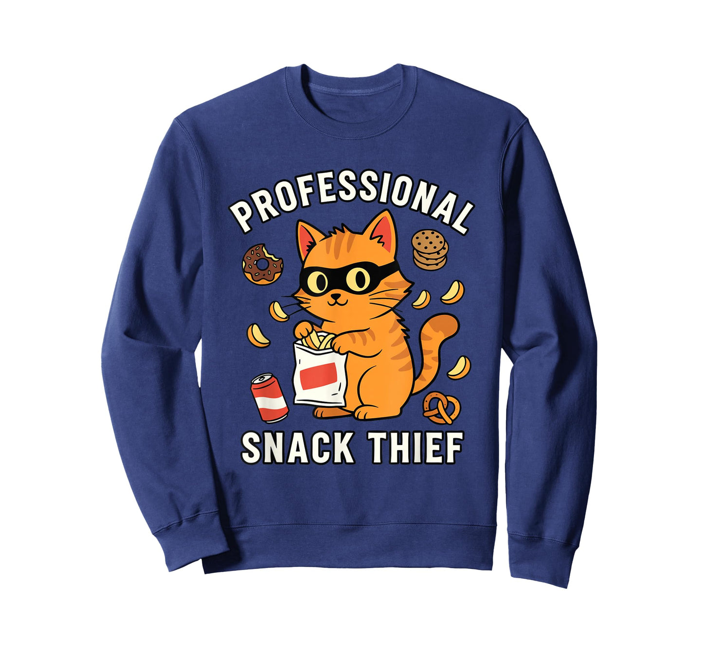 Professional Snack Thief Funny Cute Cat Food Lover Mom Dad T-Shirt