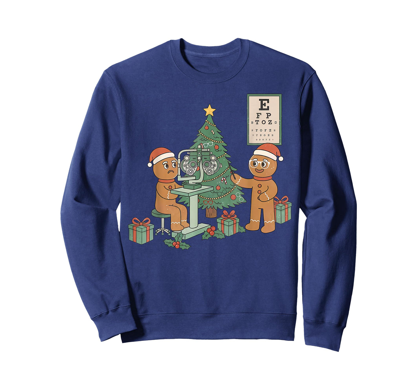Optometry Gingerbread Christmas Optician Sight Squad Eye Dr T-Shirt