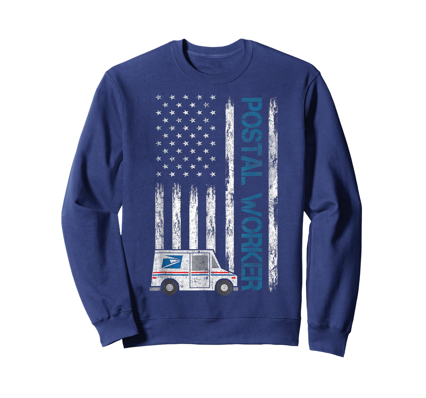 USA Flag Patriotic Postal Worker Mailman Mail Lady Novelty T-Shirt